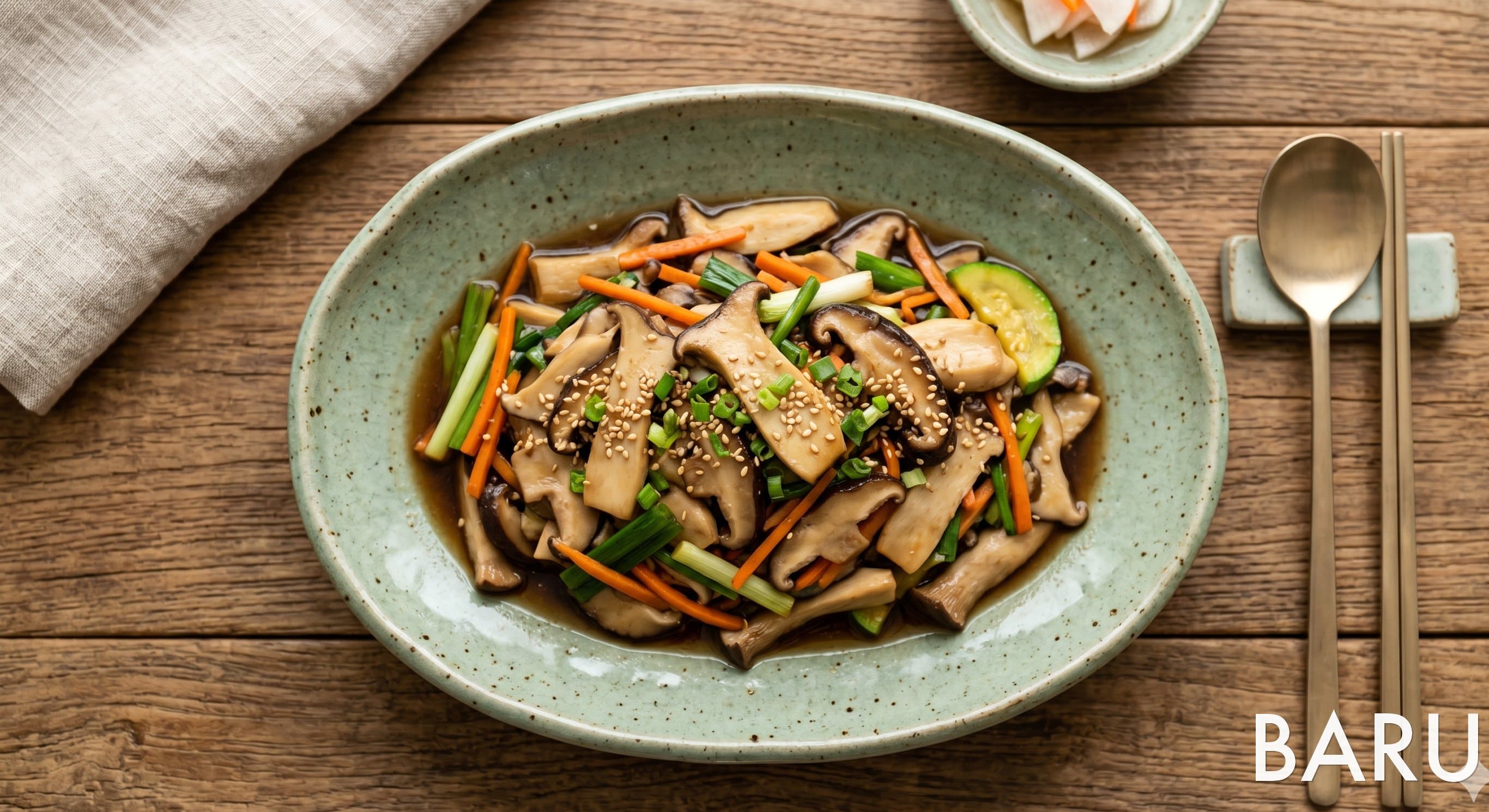 Temple-style Mushroom Bulgogi (버섯불고기)