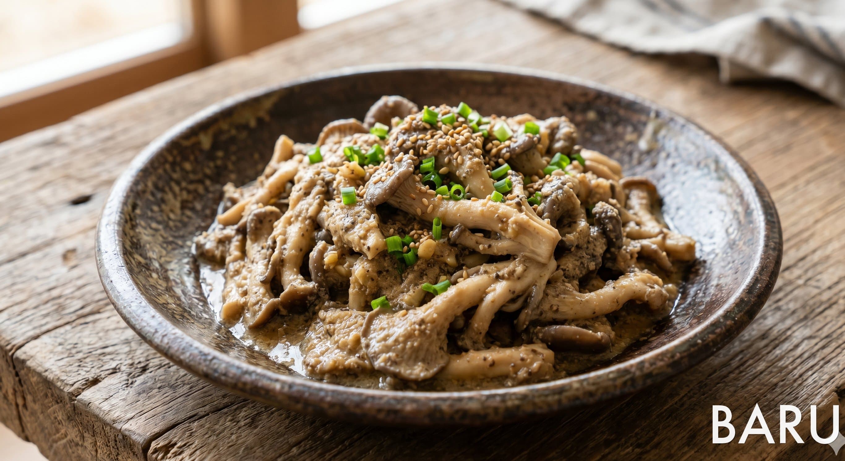 Mushrooms with Perilla Seed Powder (들깨버섯볶음)