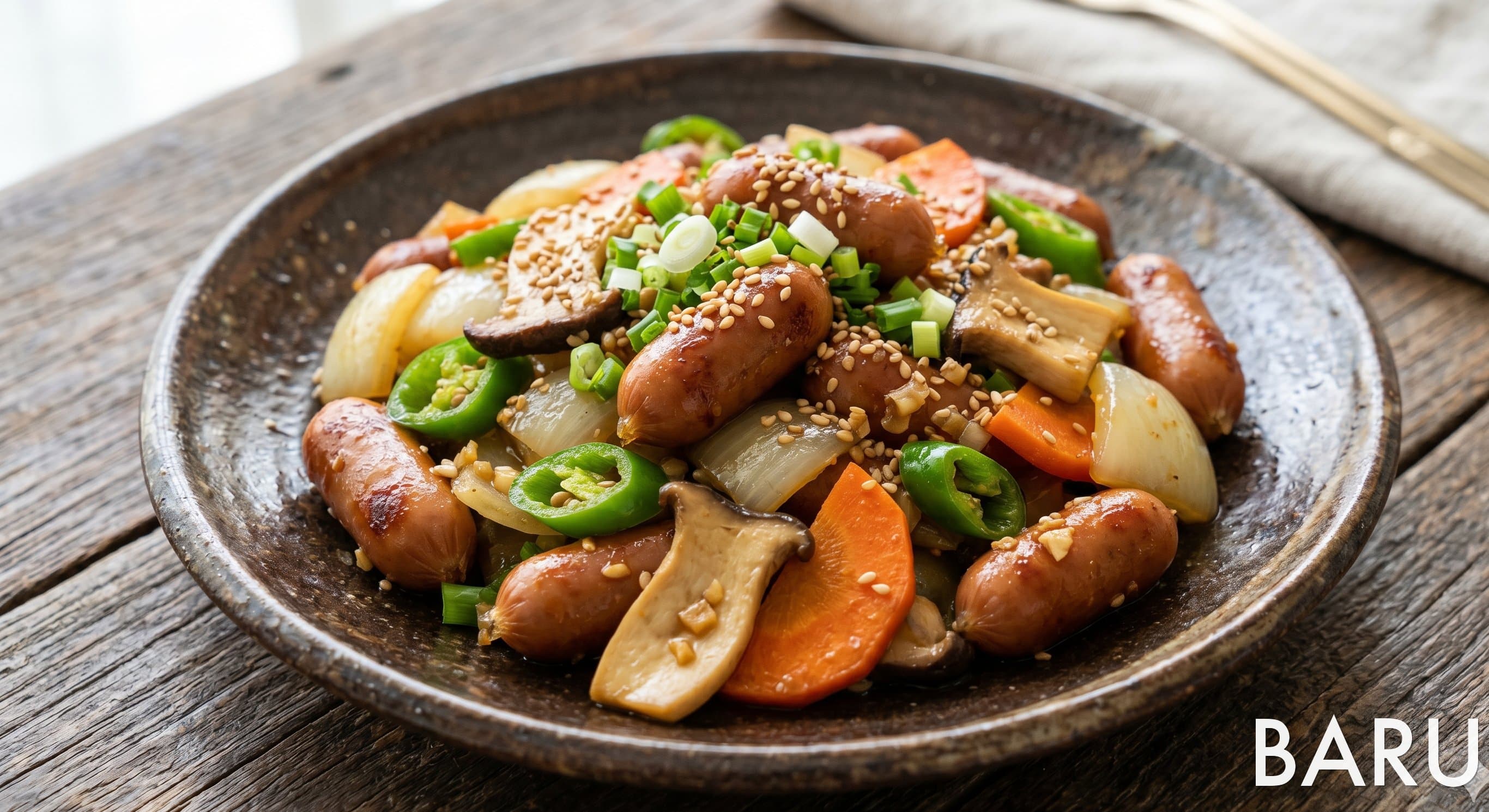 Stir-Fried Vienna Sausages with Vegetables (베지비엔나소세지볶음)