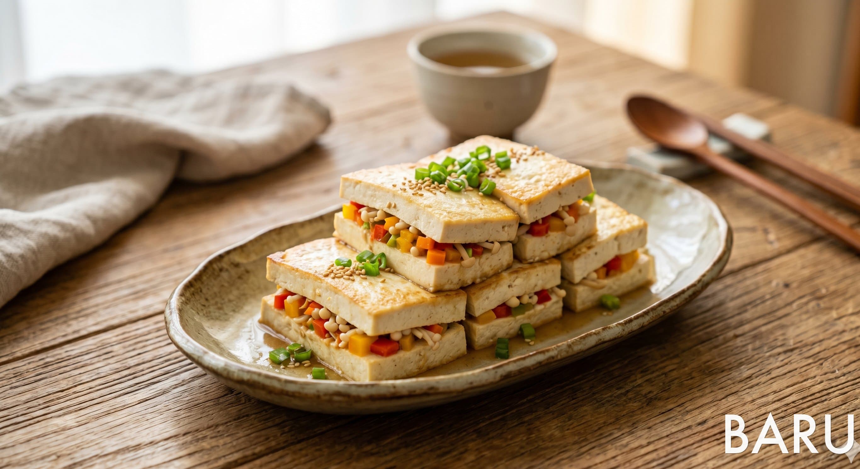 Stuffed Tofu Sobagi (소박이 두부)
