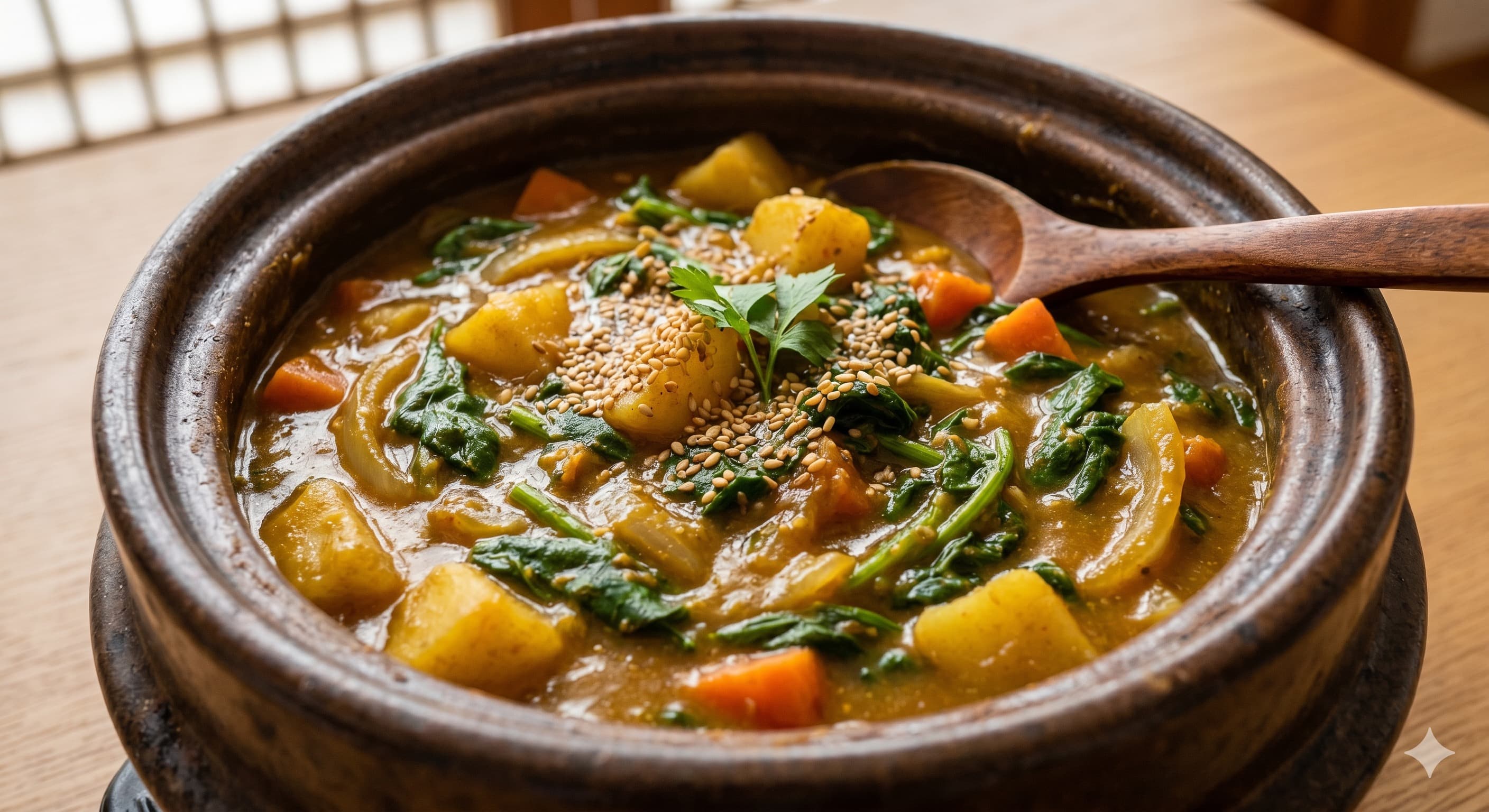 Seomcho (Island Spinach) Curry (섬초 카레)