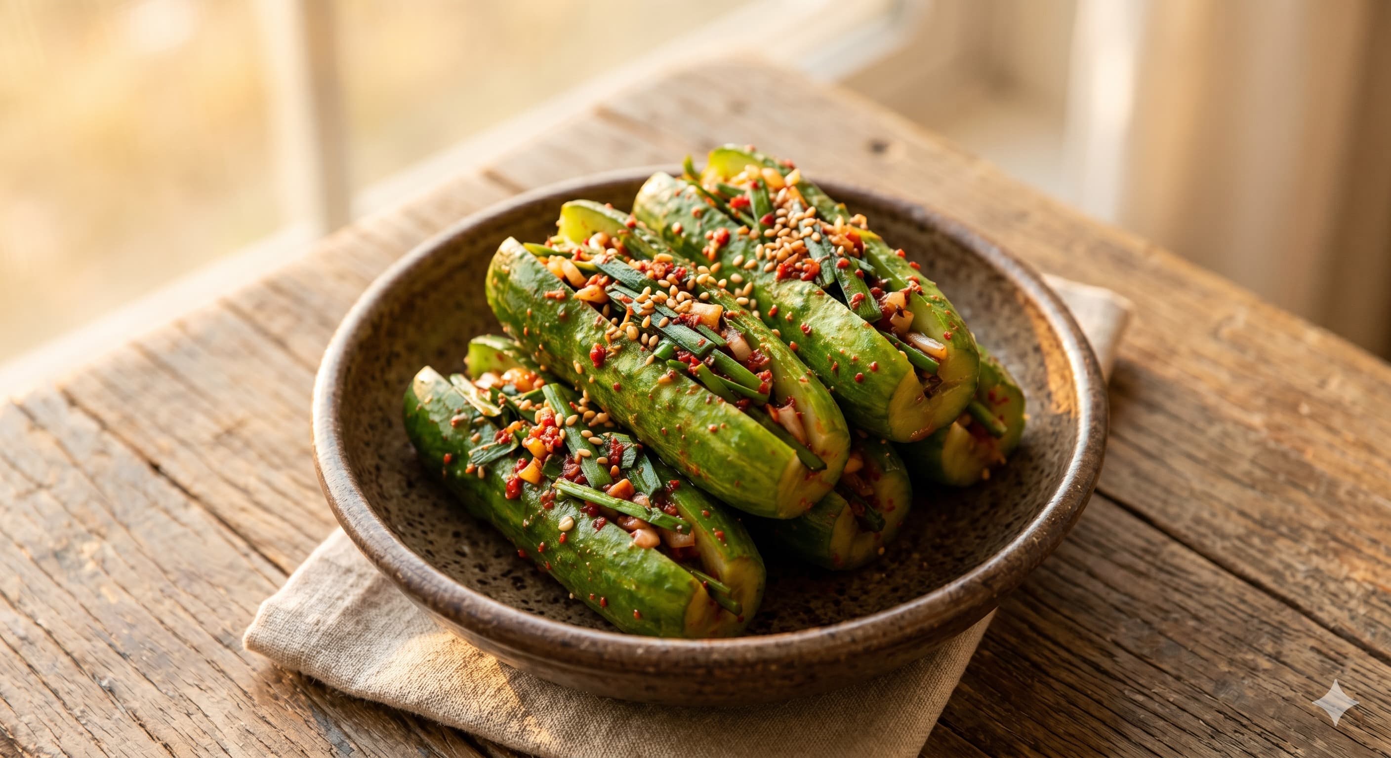 Oisobagi (Stuffed Cucumber Kimchi) (오이소박이)