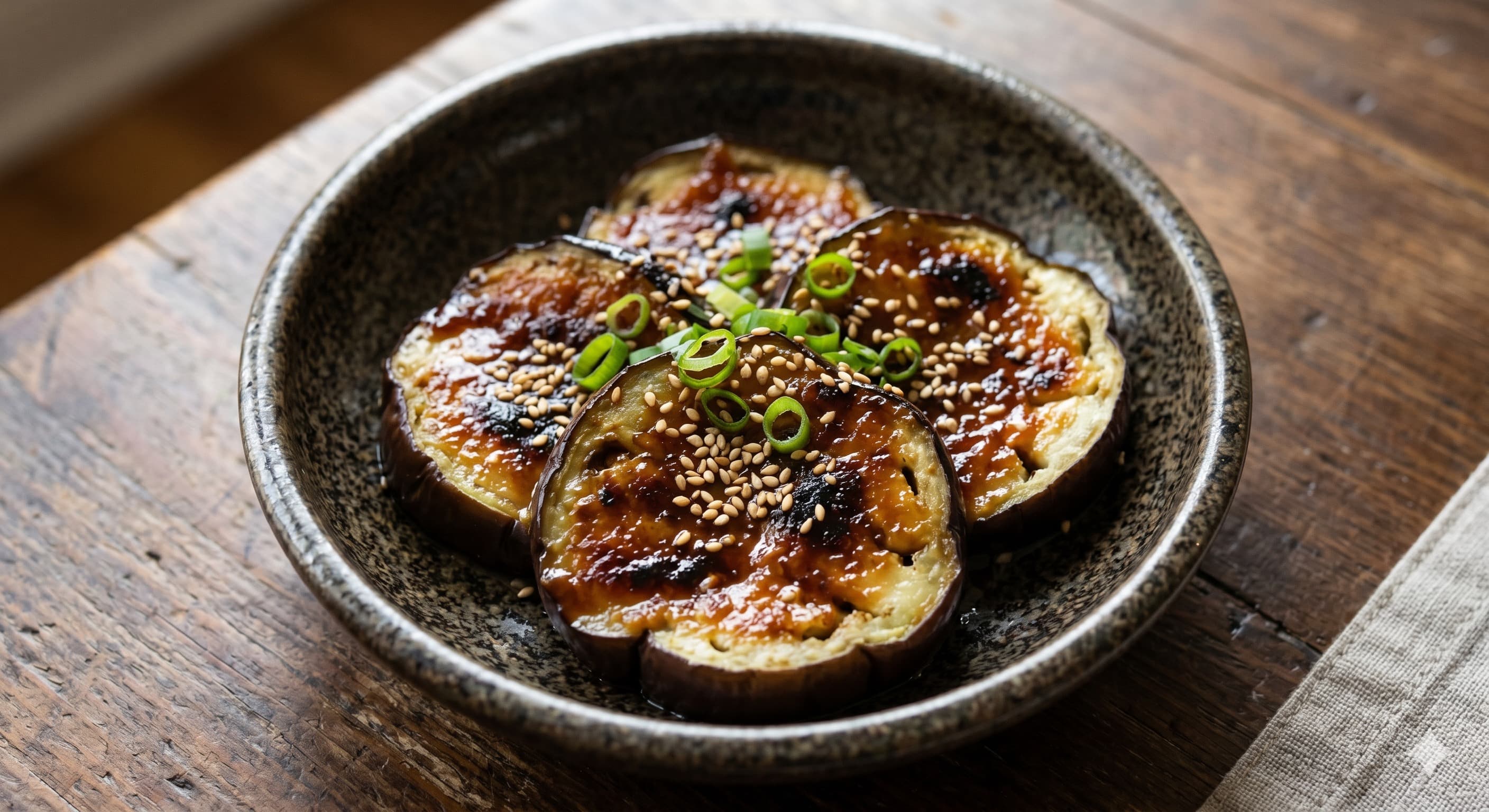 Nasu Dengaku (Miso-Glazed Eggplant) (나스 뎅가쿠 (가지 된장구이))
