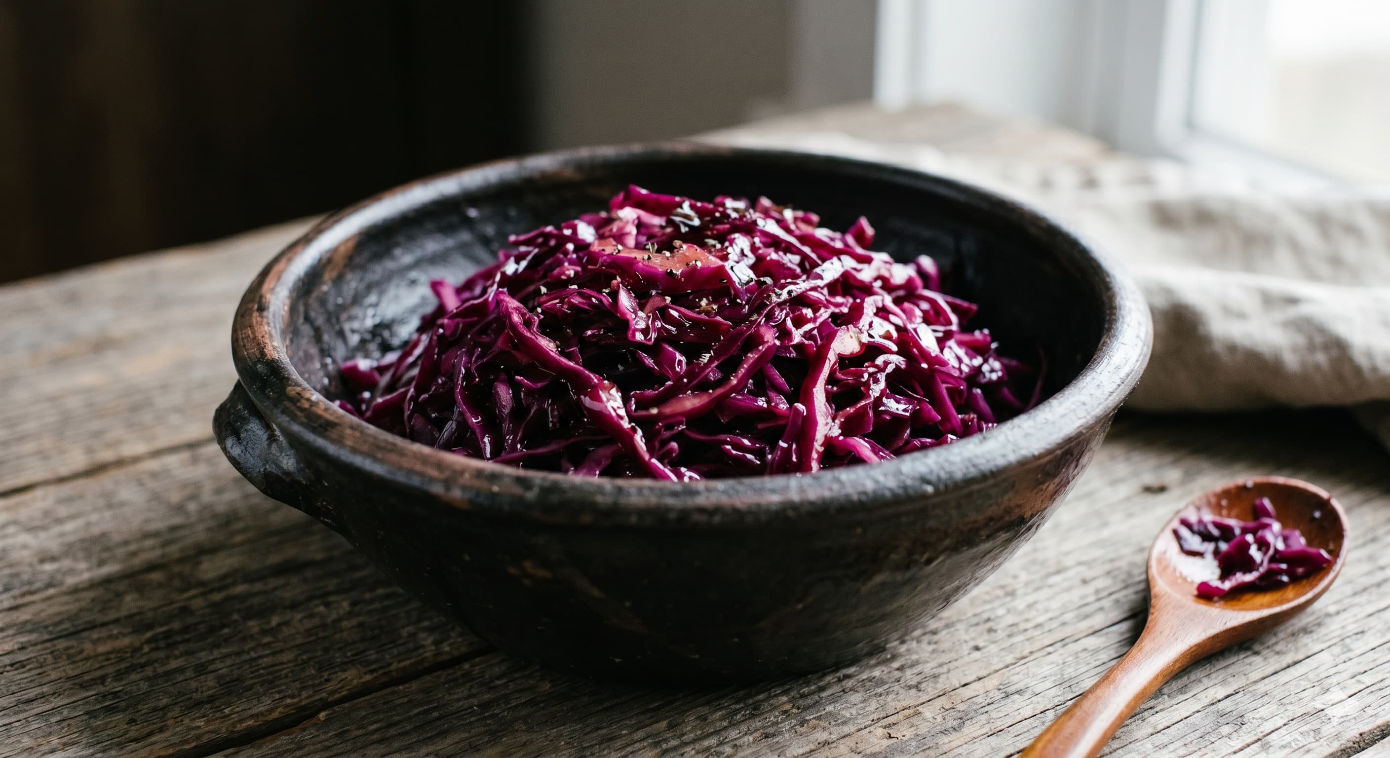 Quick Red Cabbage Worcestershire Marinade (적양배추 우스터소스 마리네)