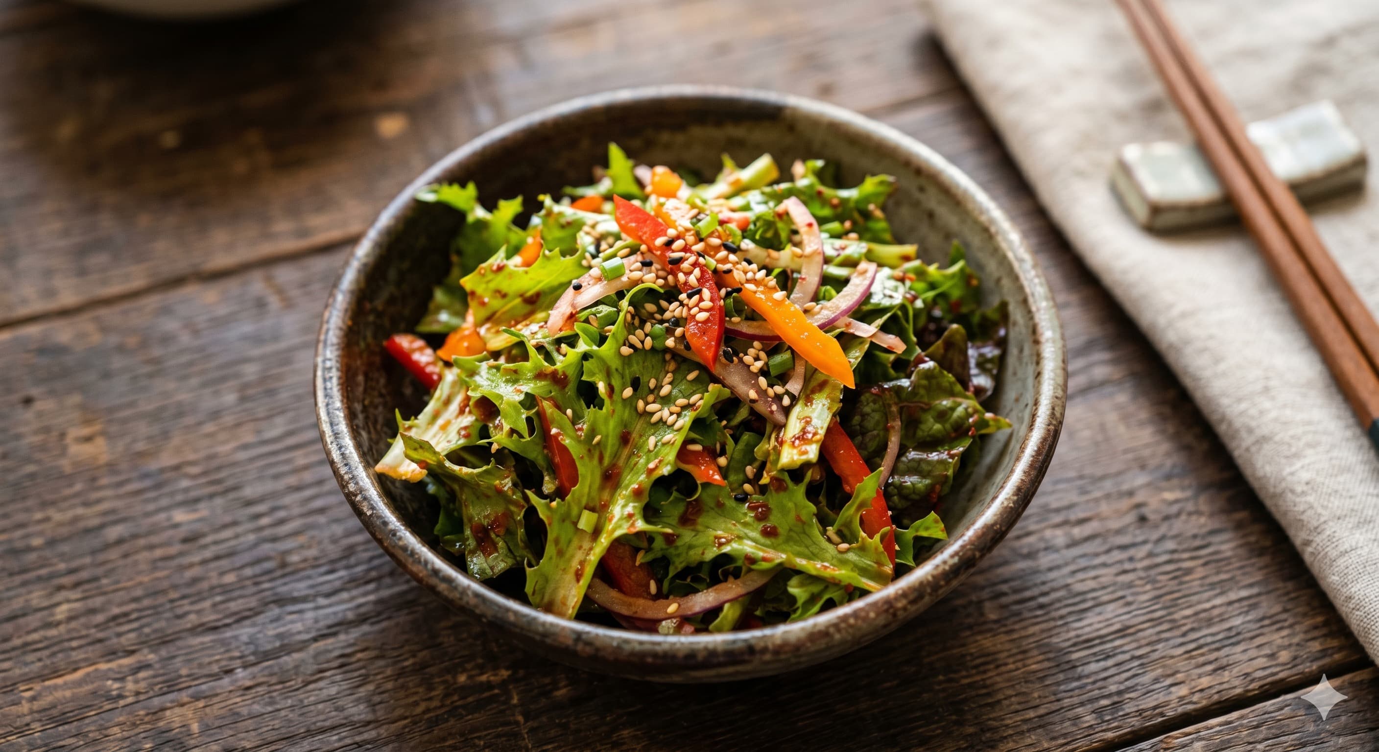 Chicory Salad with Spicy Dressing (치커리 겉절이)