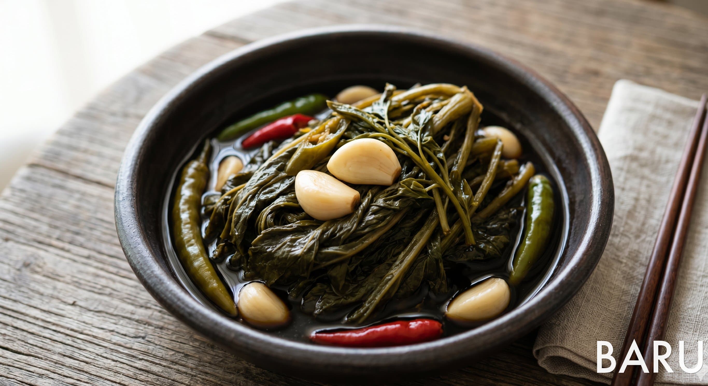 Chwinamul Jangajji (취나물 장아찌)
