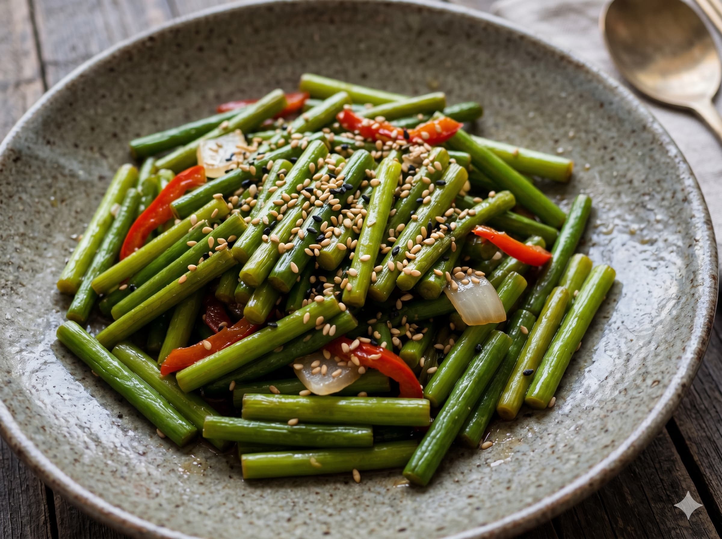 Garlic Scape Stir-fry (마늘종 볶음)