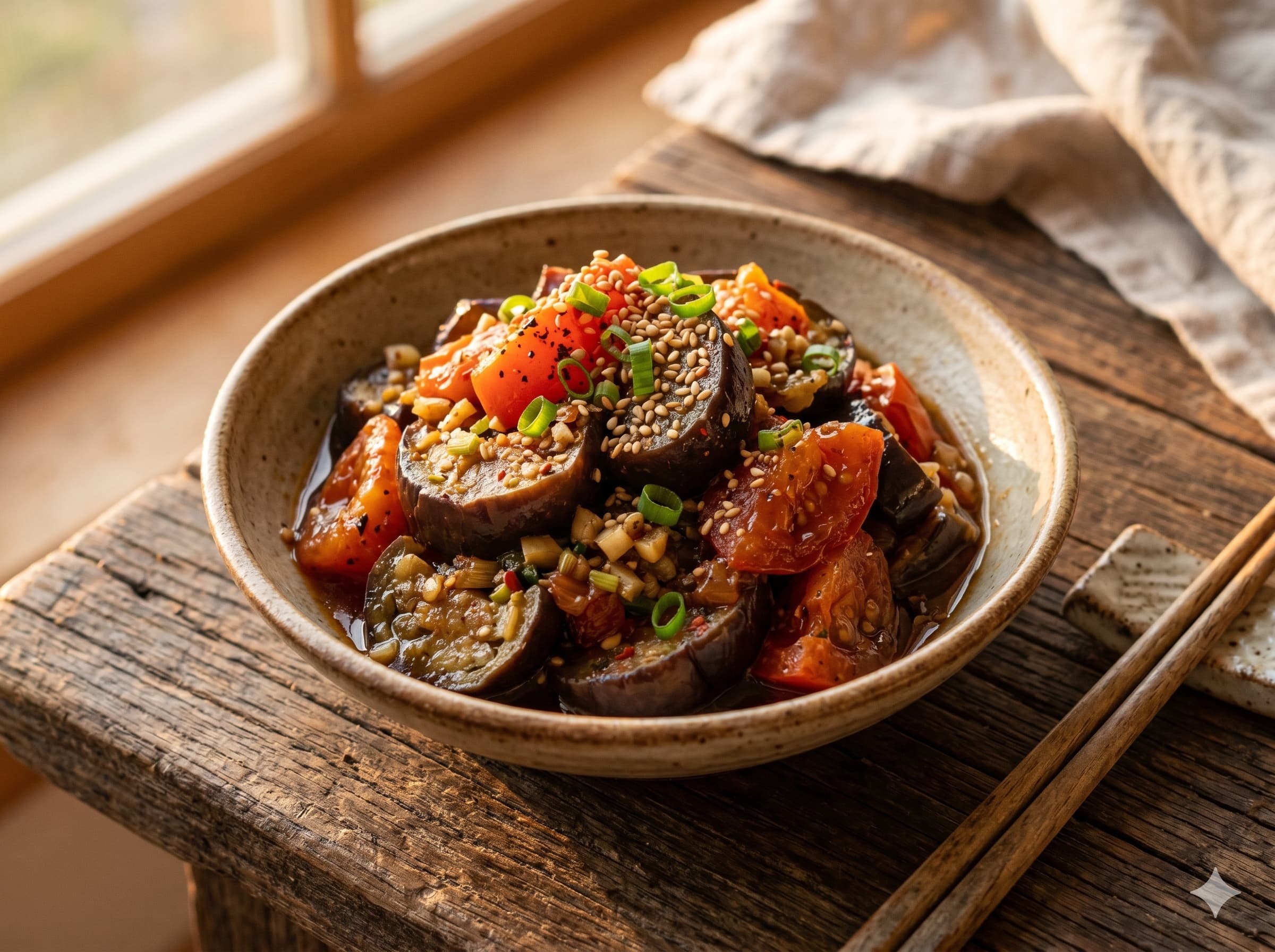 Tomato Eggplant Stir-fry (토마토 가지 볶음)