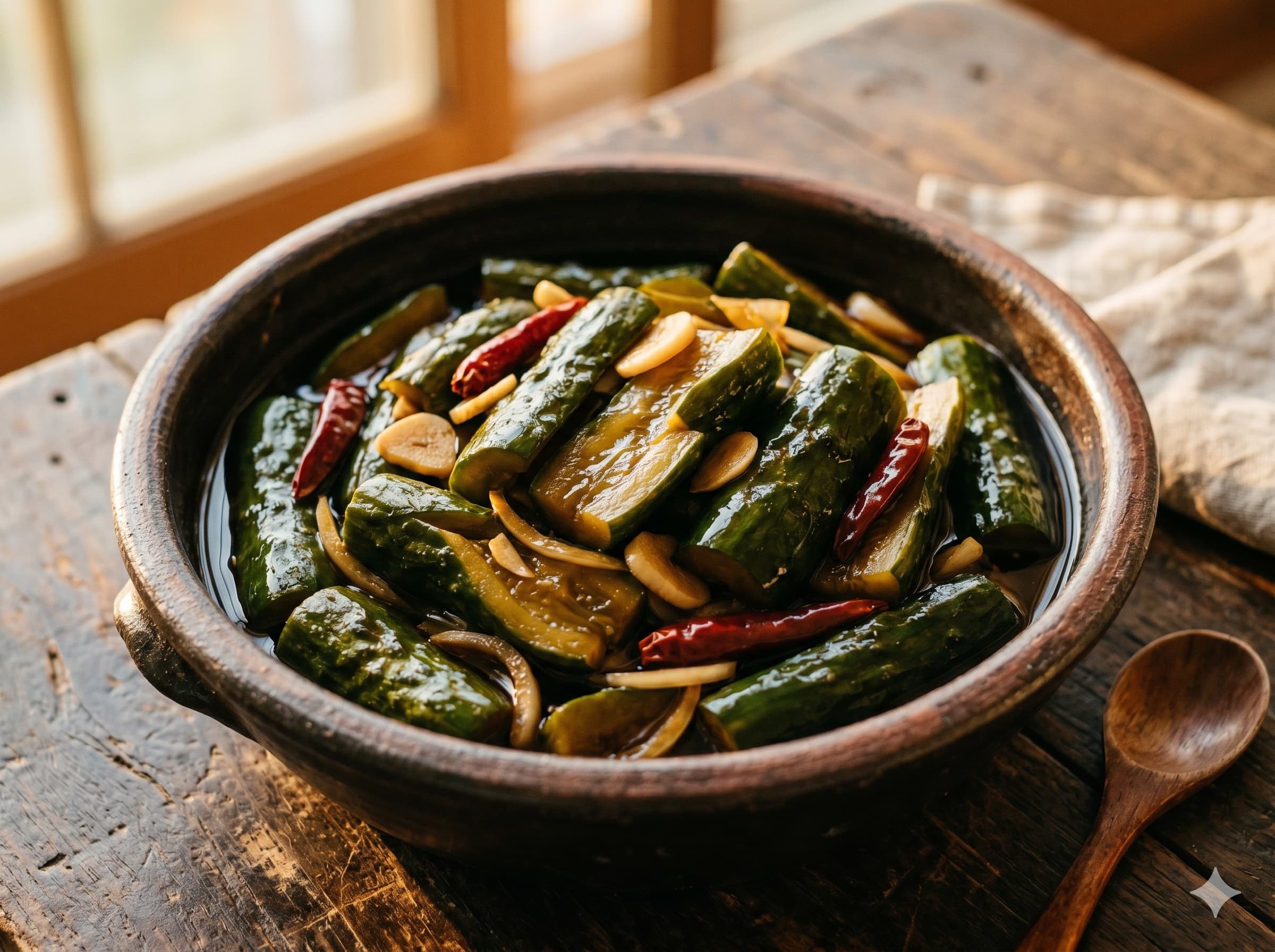 Soy-pickled Cucumber (오이 장아찌)
