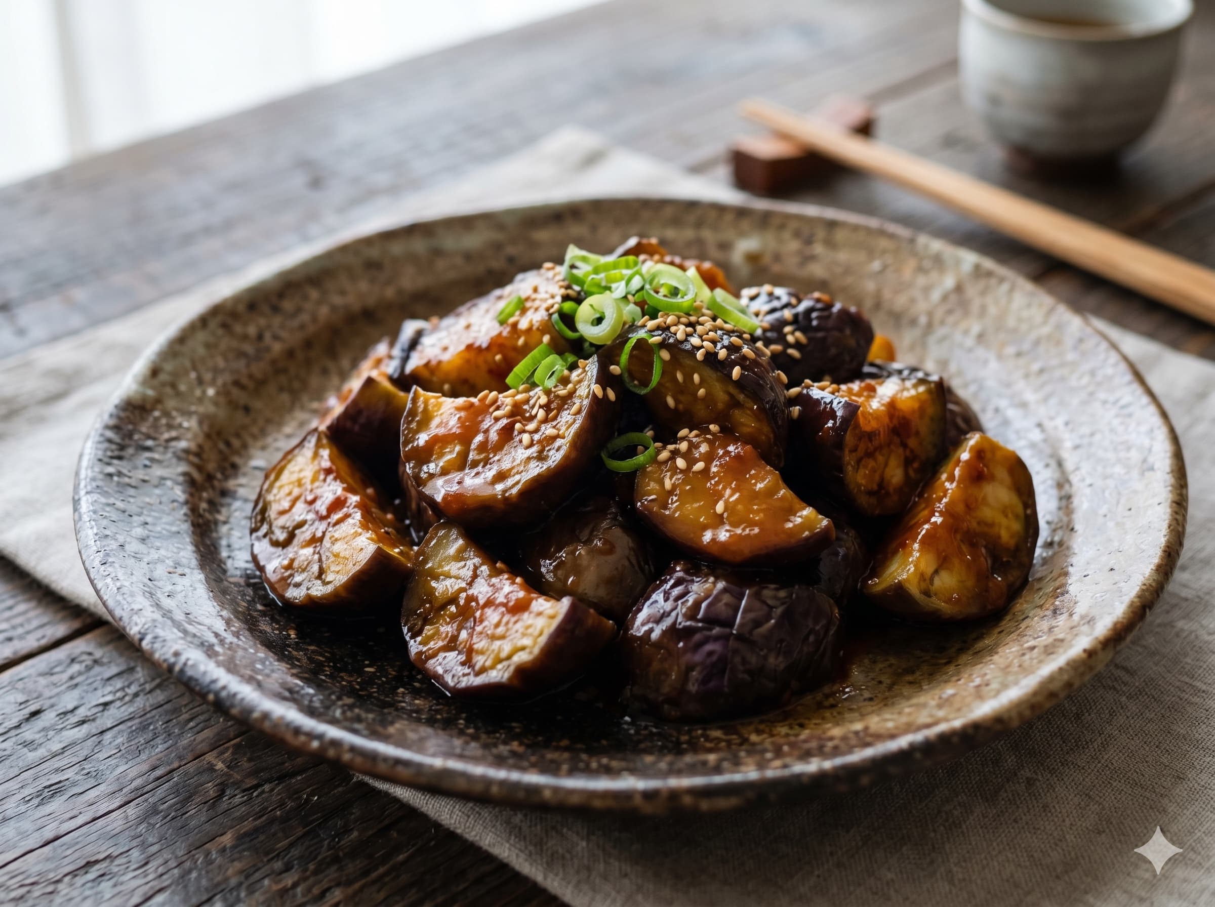 Miso Stir-fried Eggplant (나스노 미소이타메)