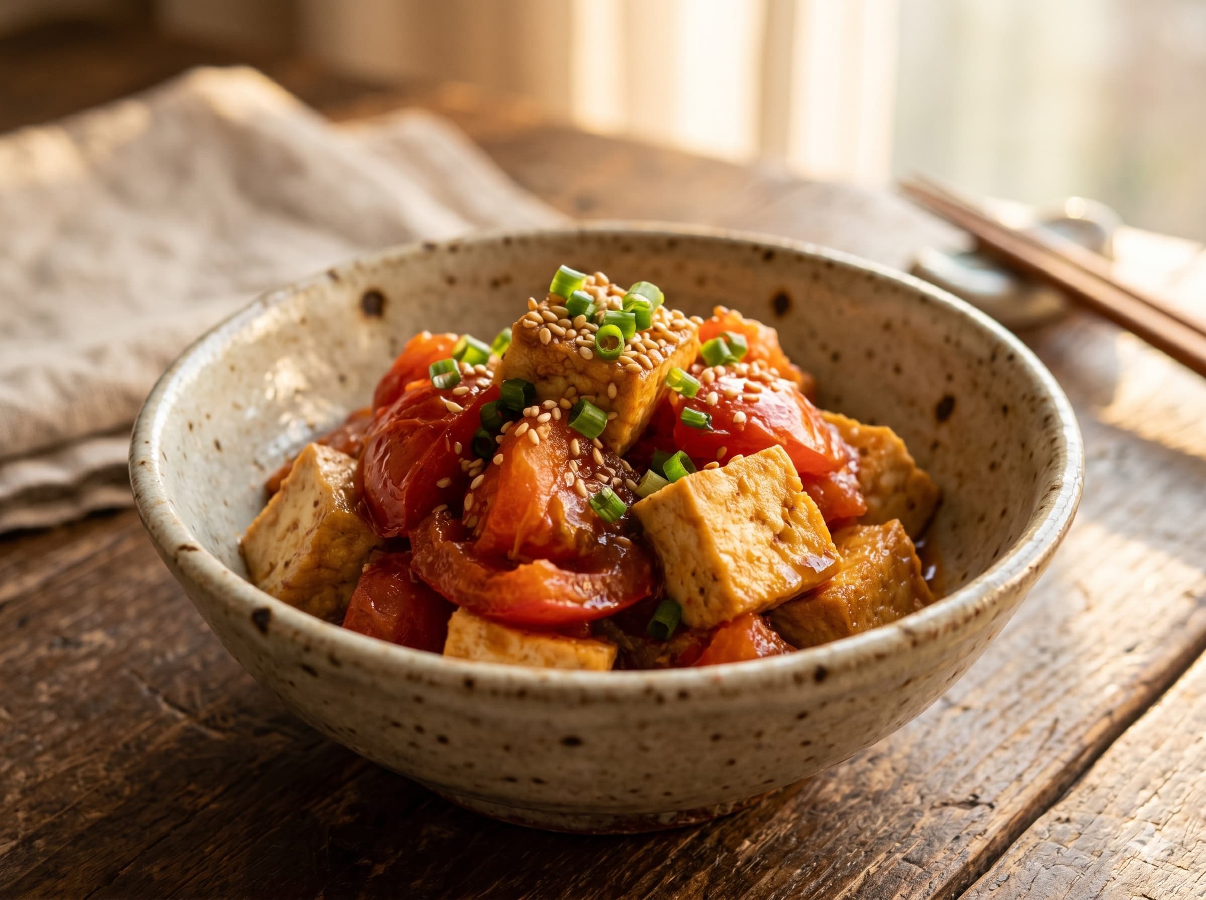 Tomato Tofu Stir-fry (토마토토 도후노 이타메모노)