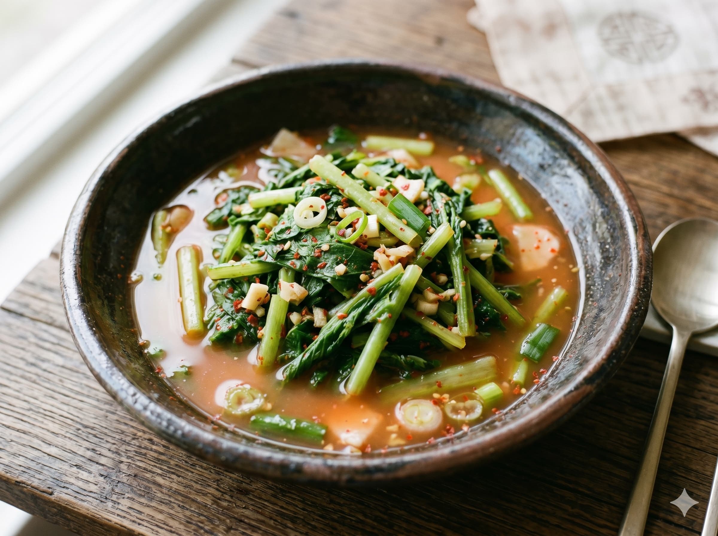 Yeolmu Mul-kimchi (Young Radish Water Kimchi) (열무물김치)