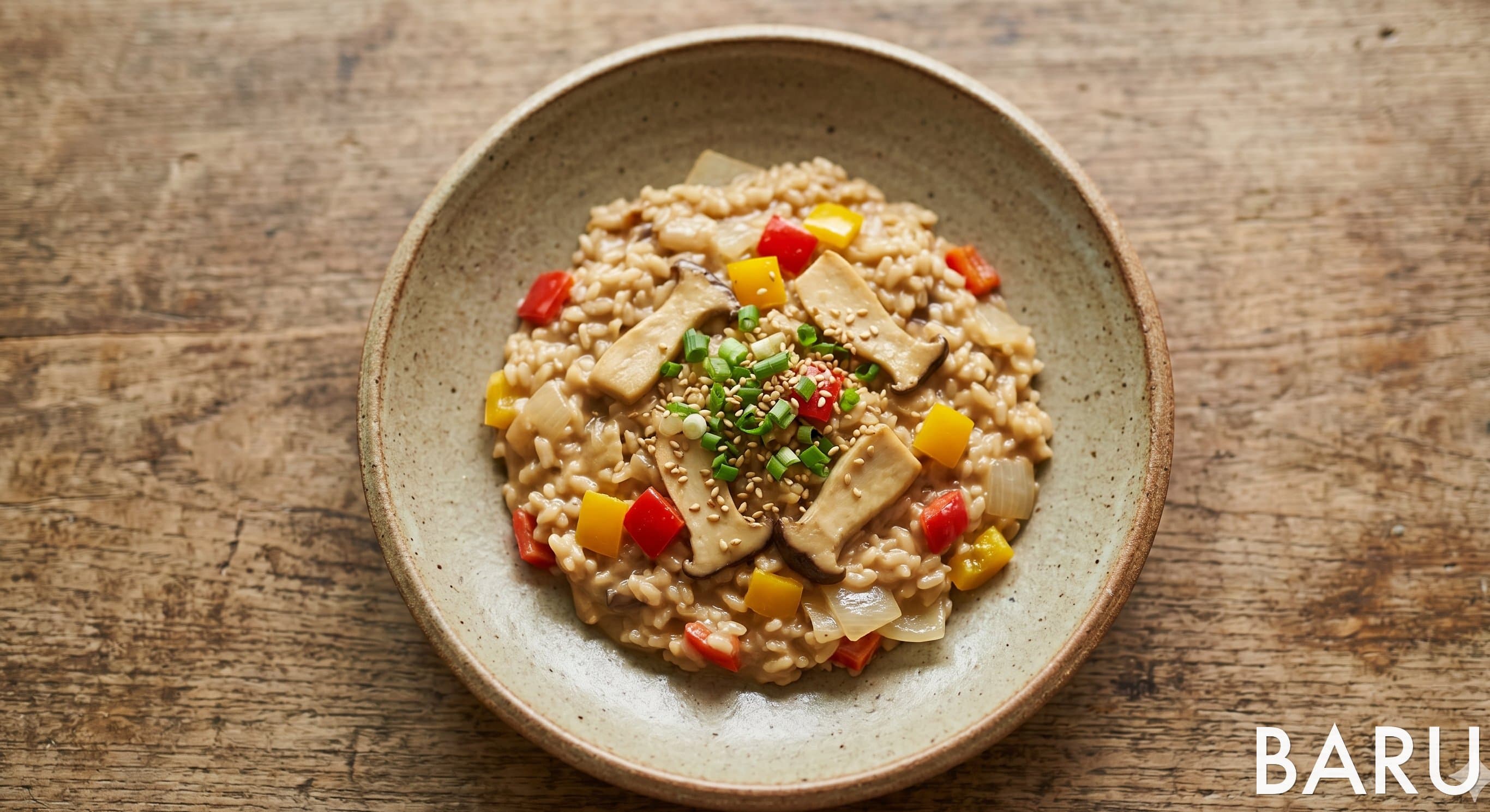 Mushroom Risotto with Soy Milk (버섯리조또)