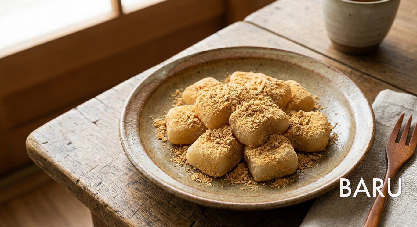 Injeolmi (Soybean Powder Rice Cake) (인절미)
