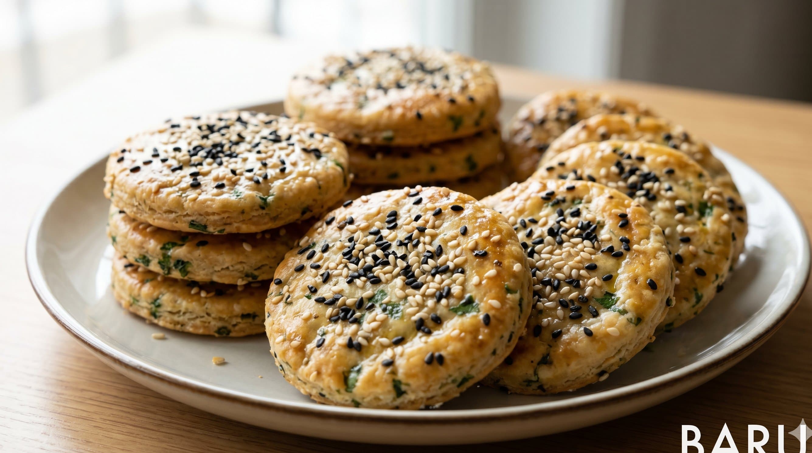 Sesame Parsley Crackers (참깨쿠키)