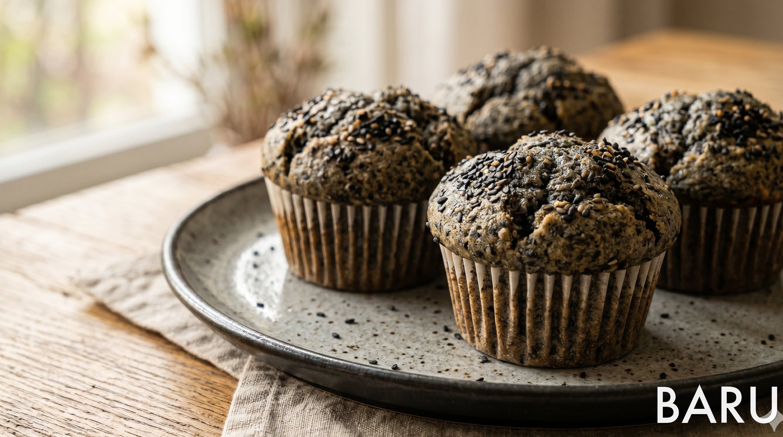 Black Sesame Muffins (흑임자 머핀)