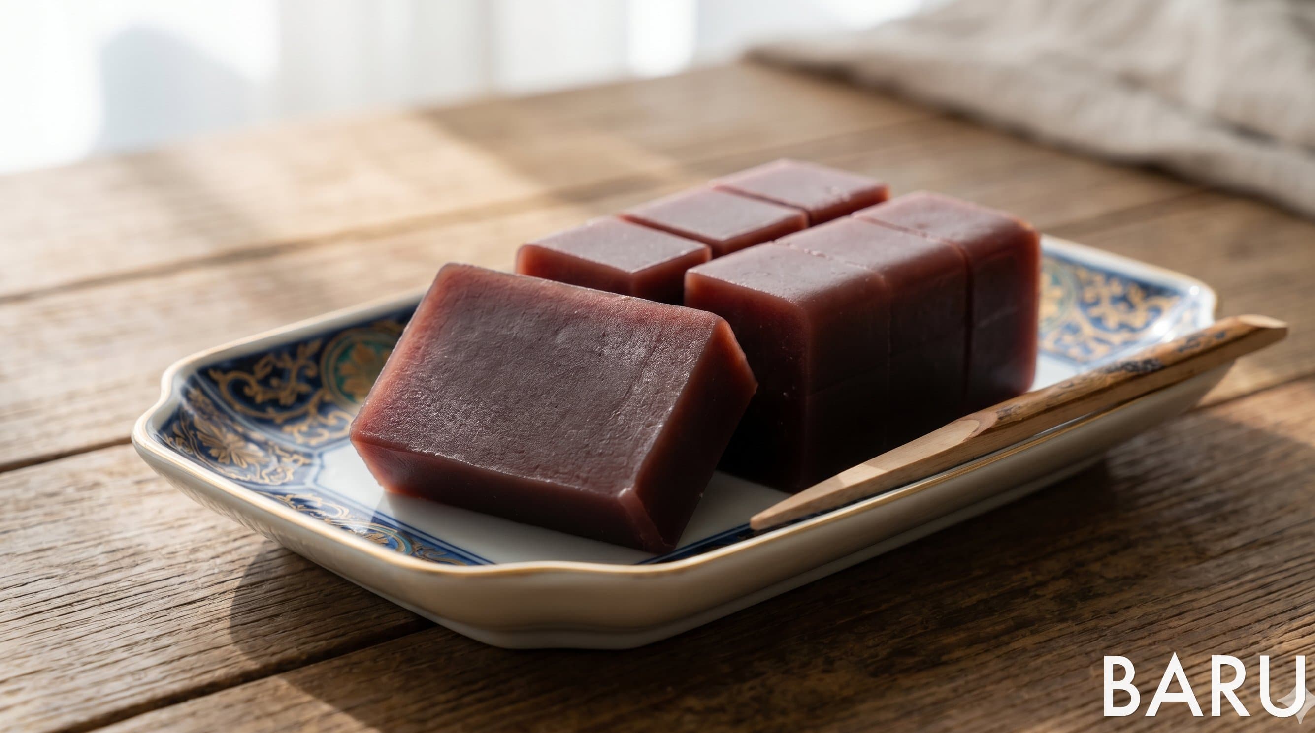 Yokan (Sweet Red Bean Jelly) (양갱 (팥 젤리))
