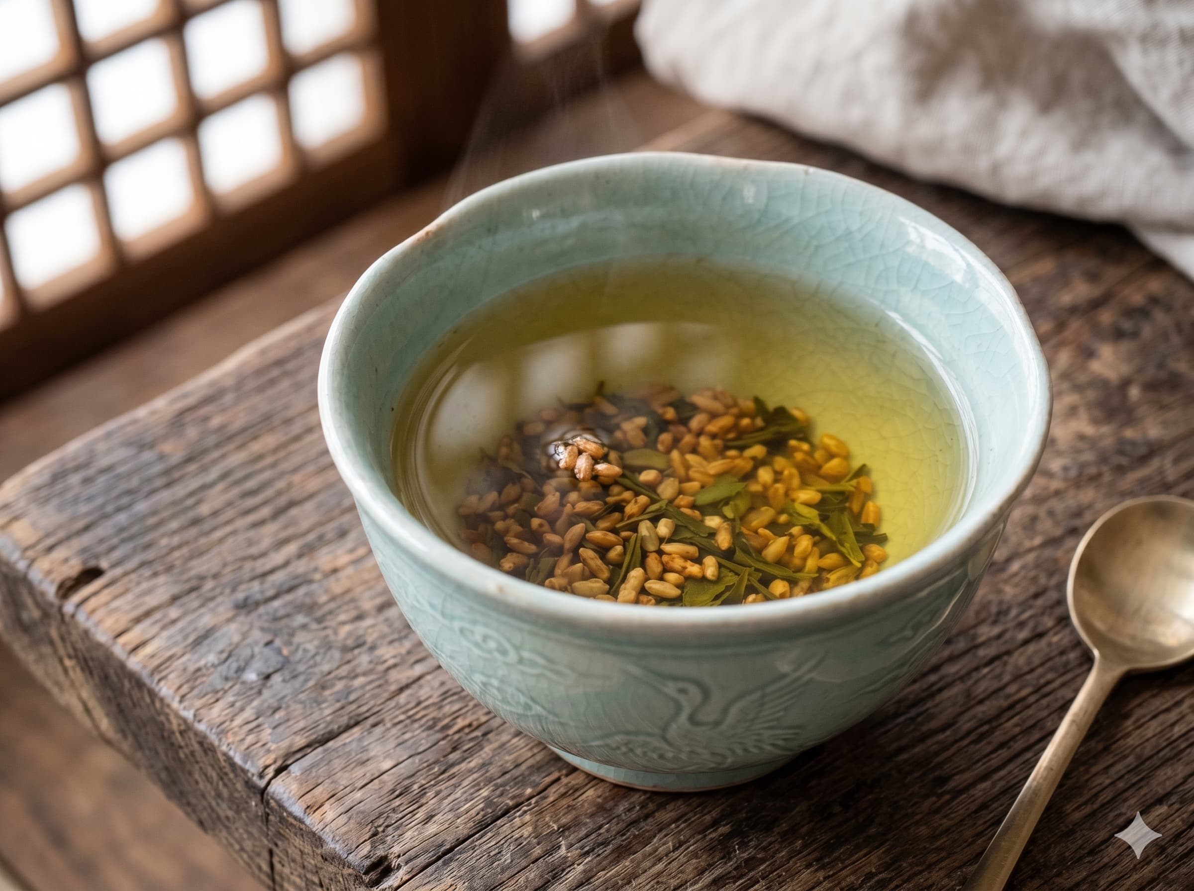 Brown Rice Green Tea (Hyeonmi-nokcha) (현미녹차)