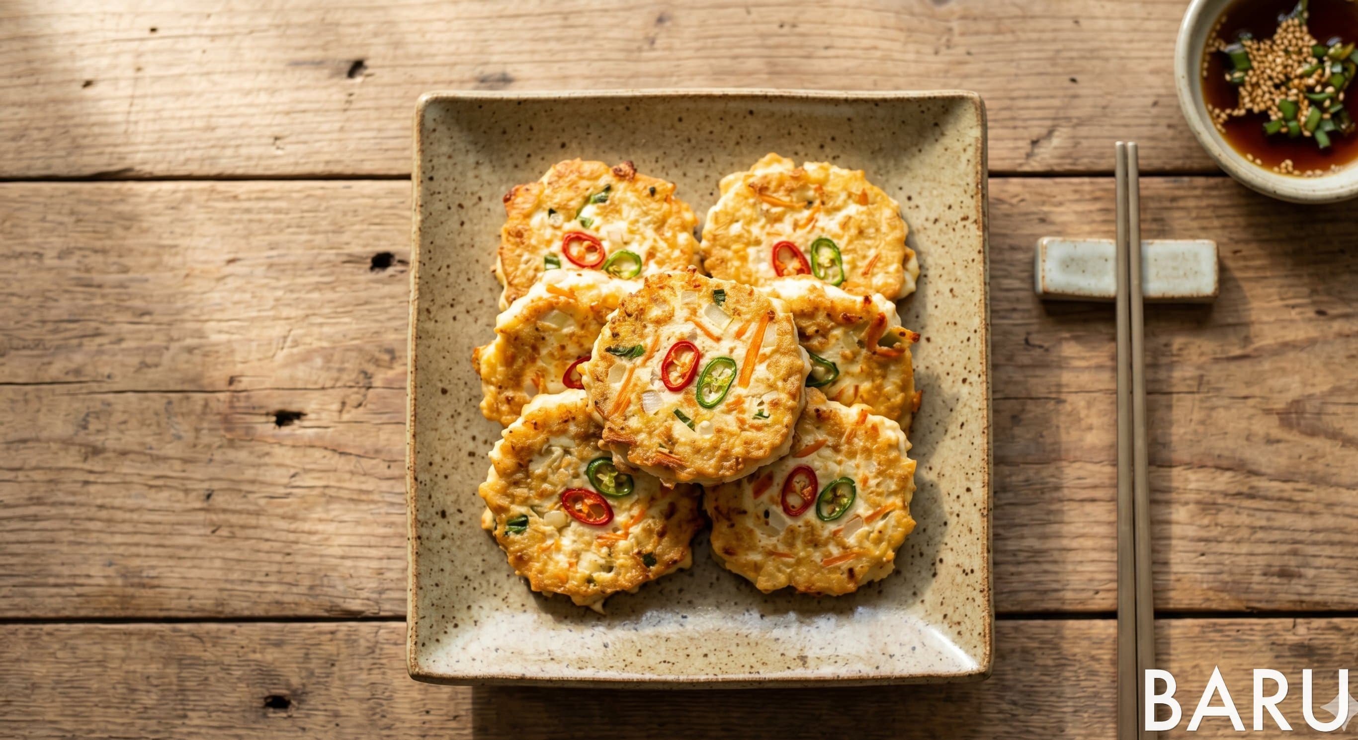 Tofu Patties and Tofu Burgers (두부전과 두부버거)