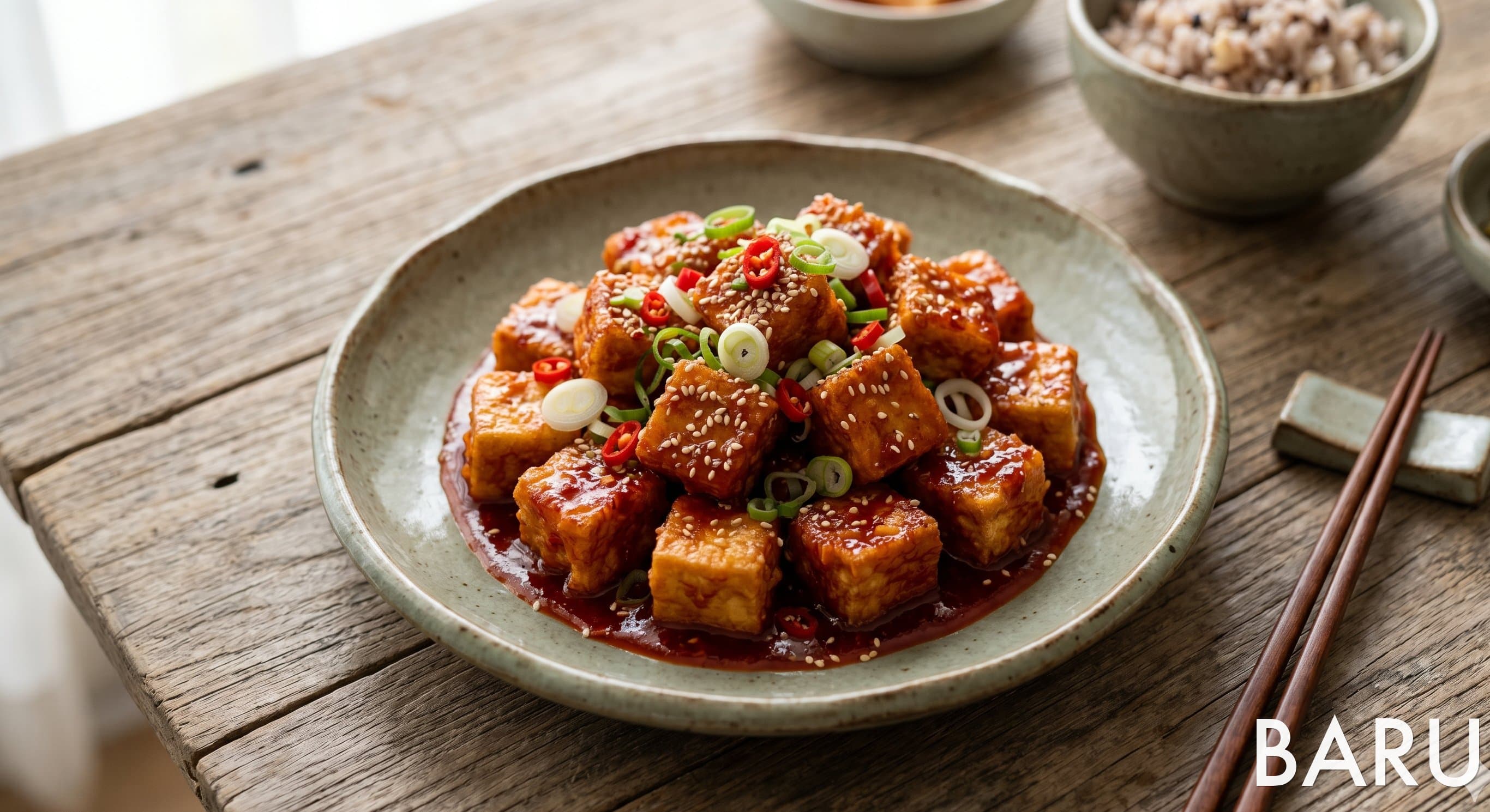 Chili Crispy Tofu Bites (칠리두부강정)