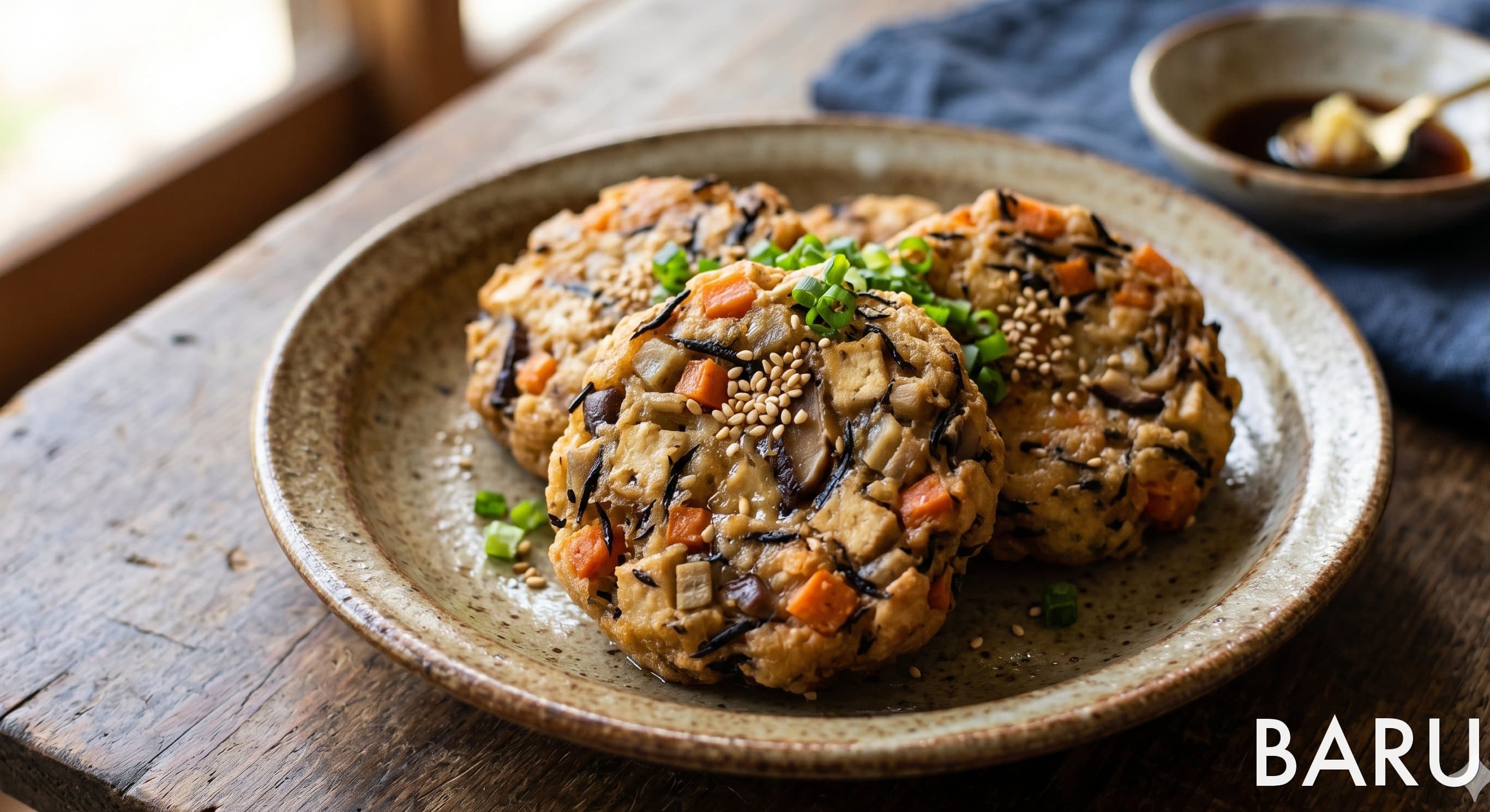 Ganmodoki (Tofu and Vegetable Fritters) (간모도키 (두부 채소 튀김))