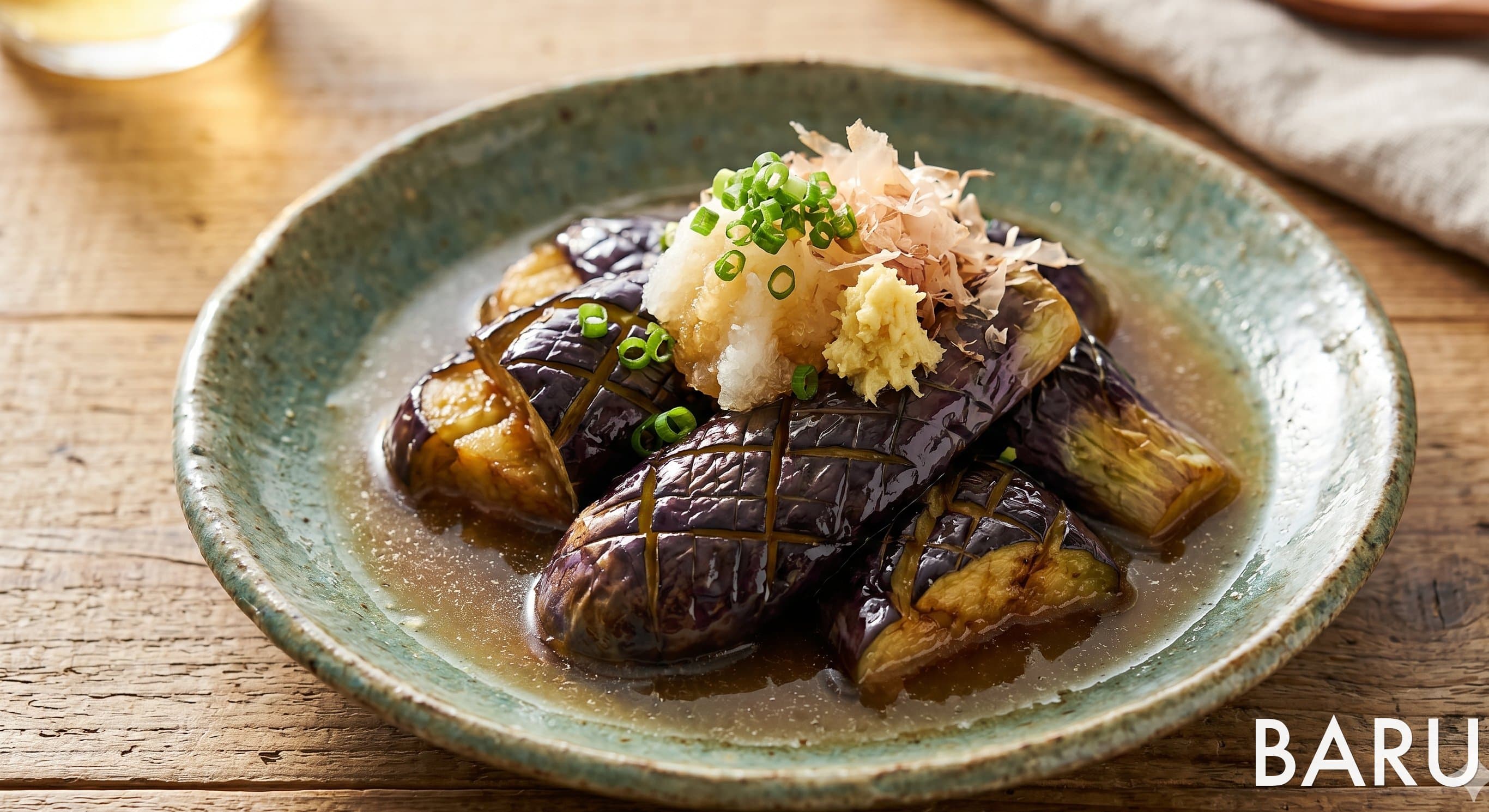 Nasu no Agebitashi (Deep-Fried Eggplant in Dashi) (나수노 아게비타시 (가지 튀김 절임))