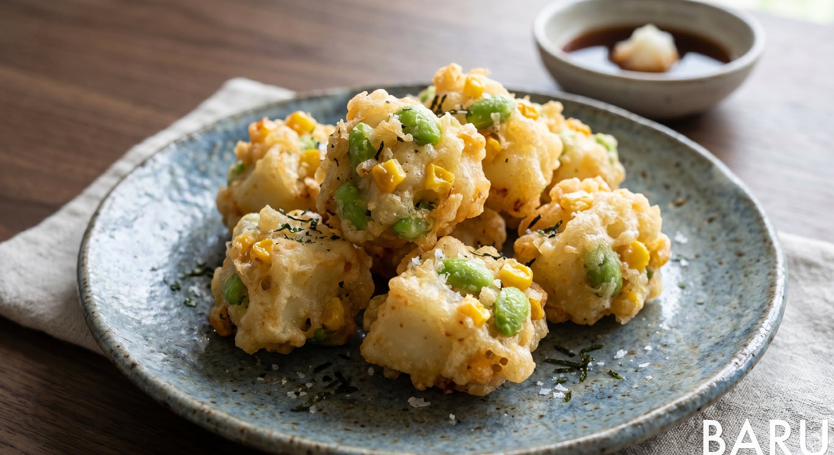 Kanoko-Style Potato Tempura (감자 가노코 튀김)