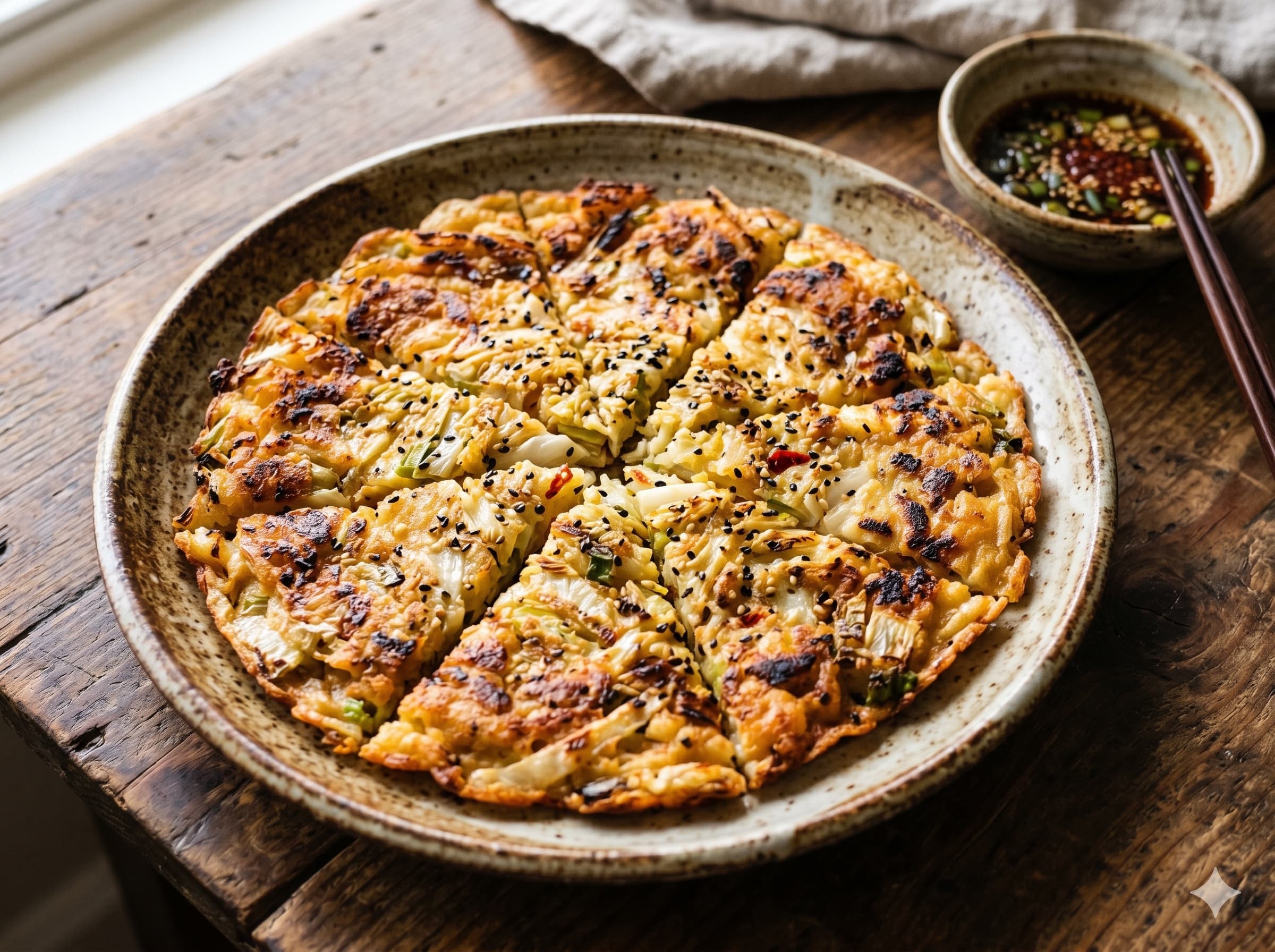 Napa Cabbage Pancake (배추전)