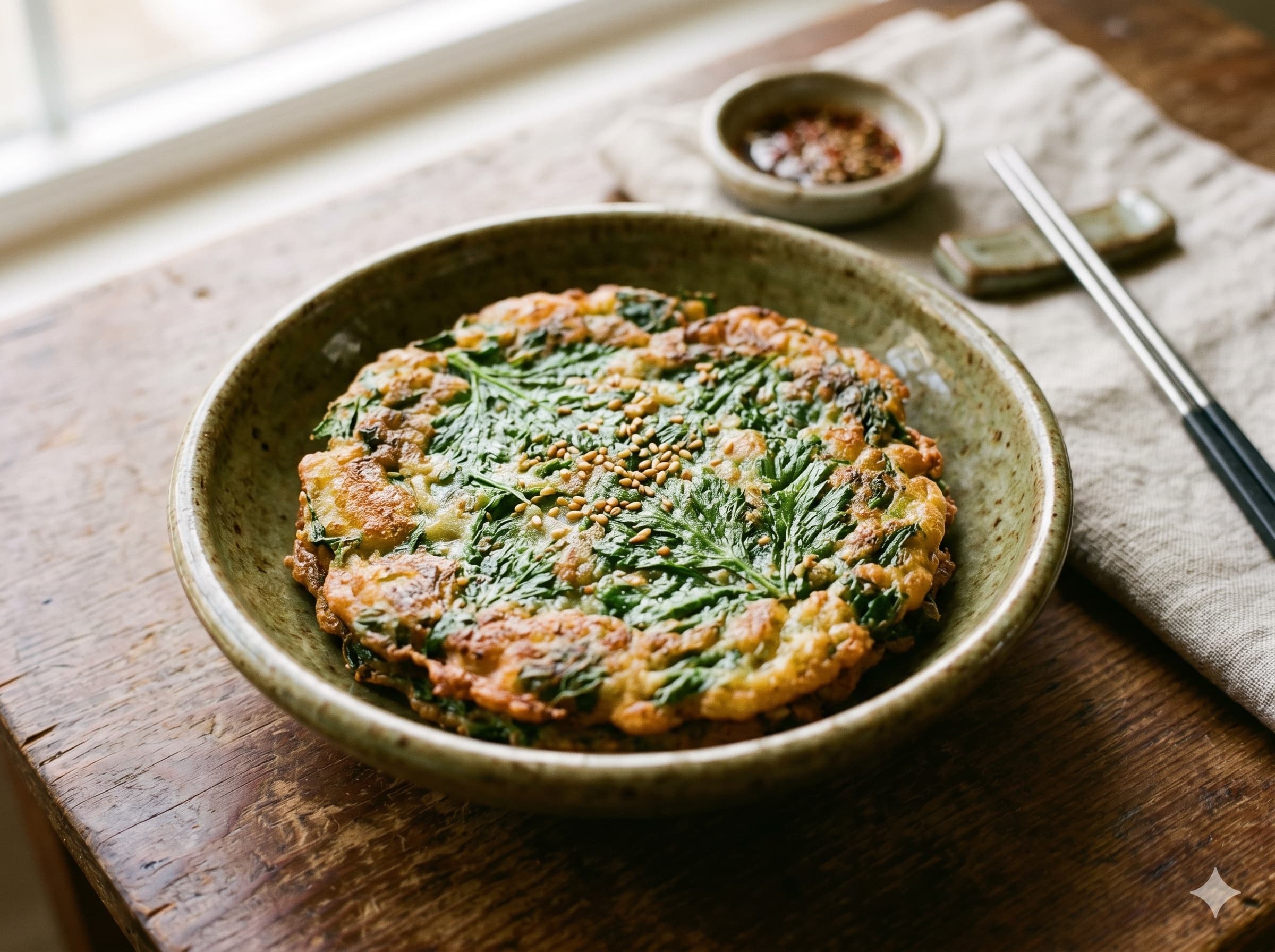 Mugwort Pancake (쑥 전)