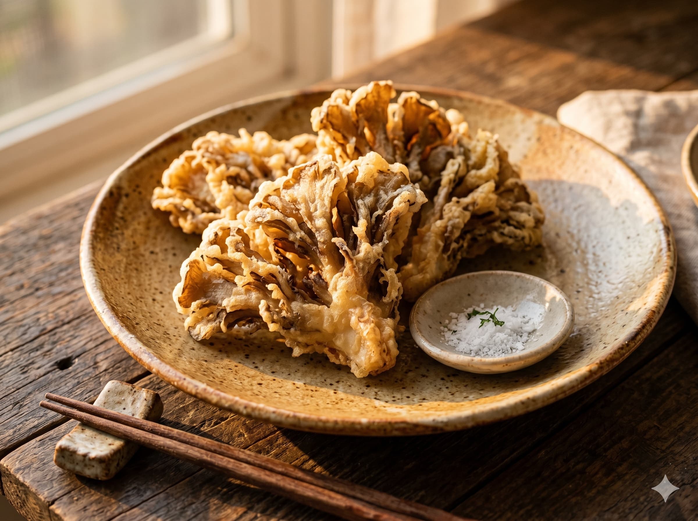Maitake Mushroom Tempura (마이타케 텐푸라)