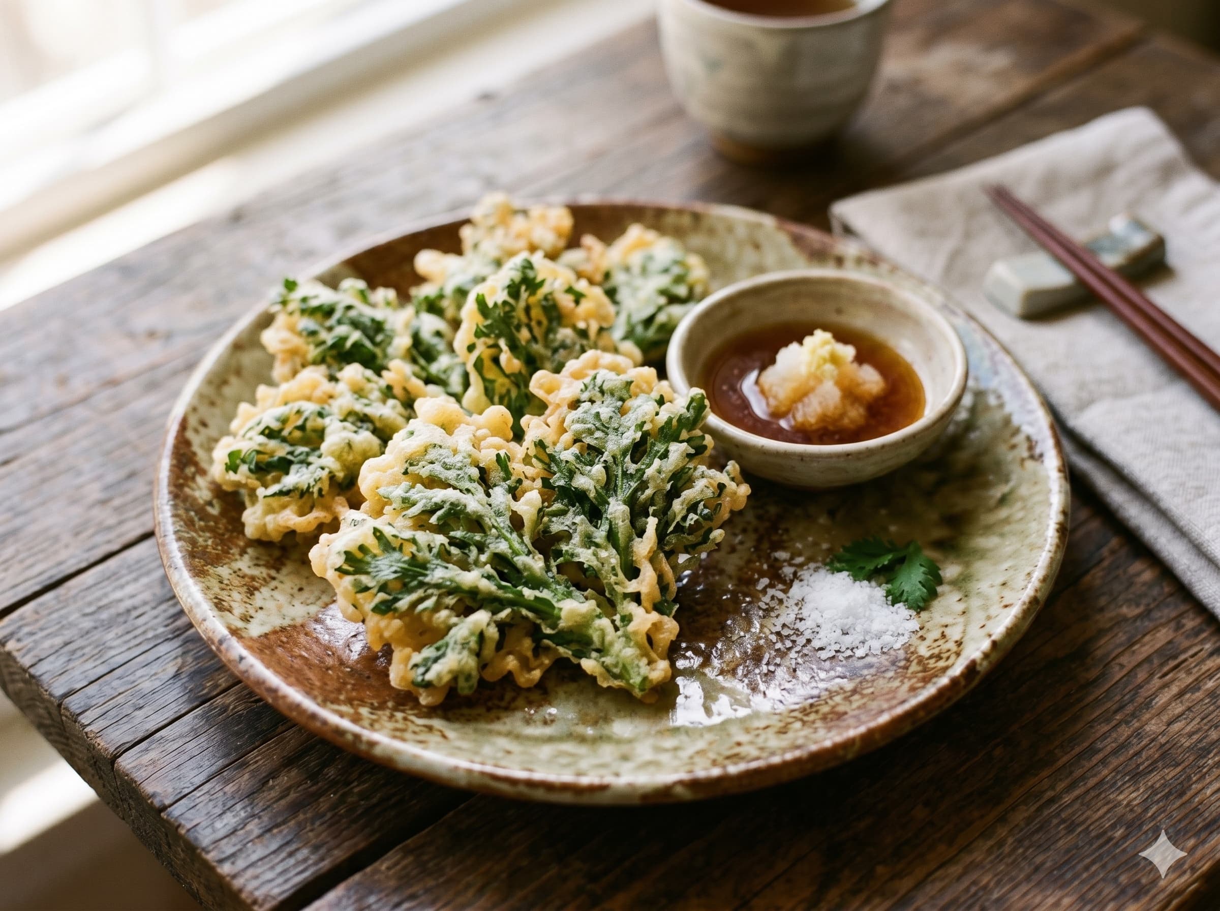 Crown Daisy Tempura (슌기쿠 텐푸라)