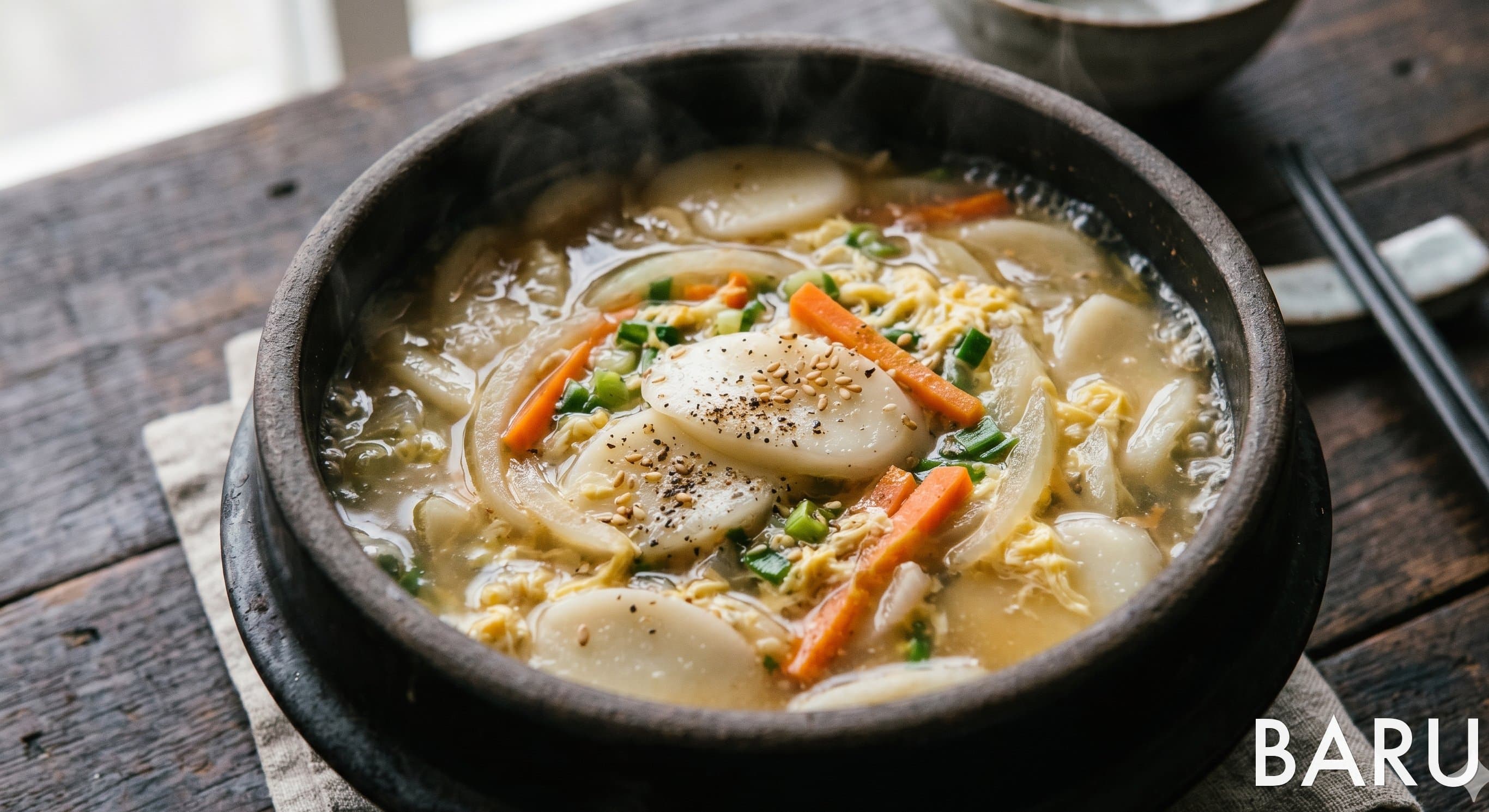 Vegetable Rice Cake Soup (채소떡국)