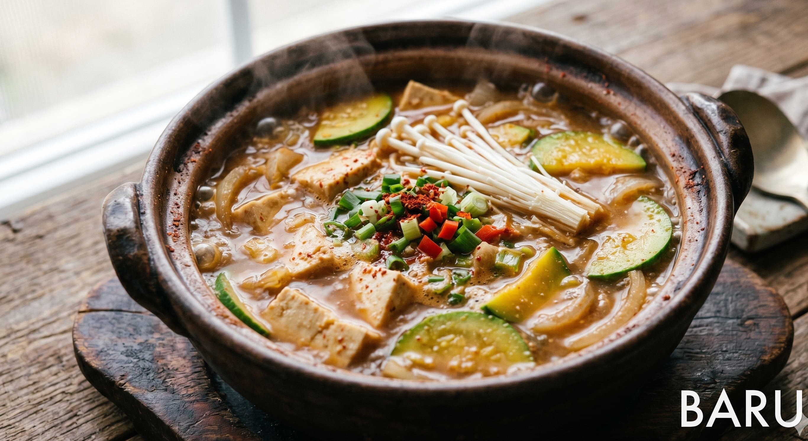 Doenjang Jjigae with Gochujang (된장찌개)