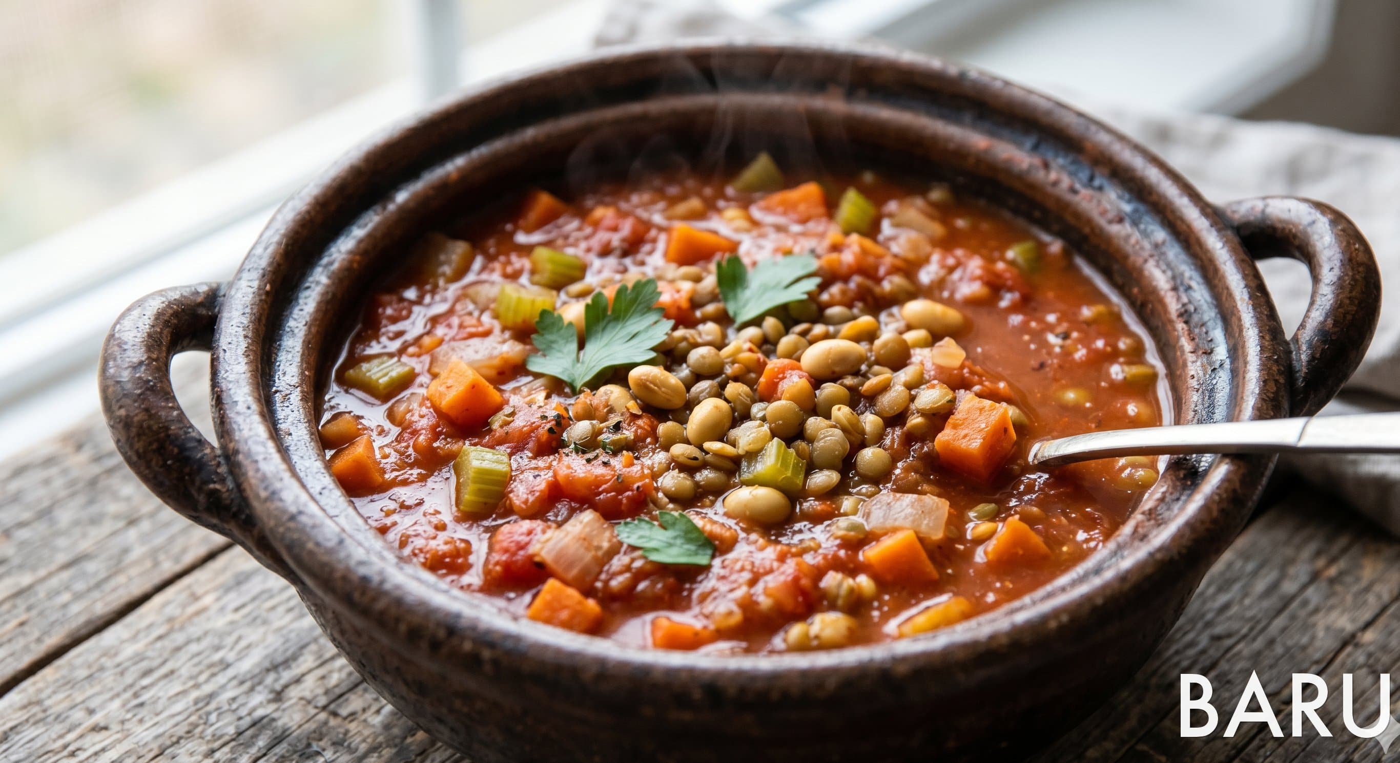 Hearty Tomato Vegetable Stew with Lentils (토마토 야채스프)