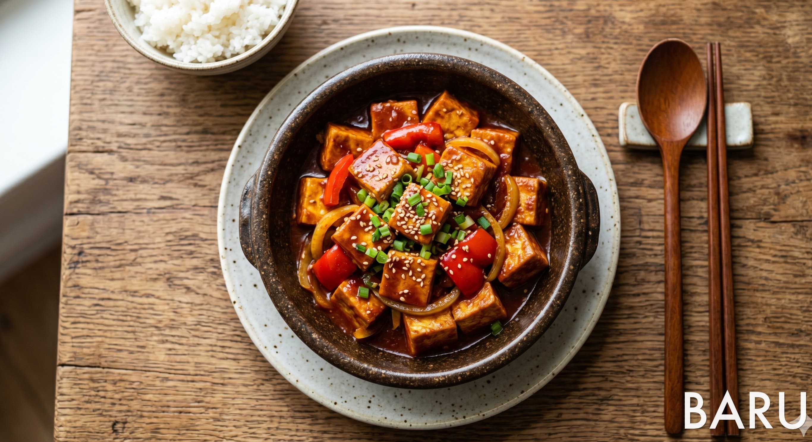 Ketchup-braised Tofu (캐첩두부조림)