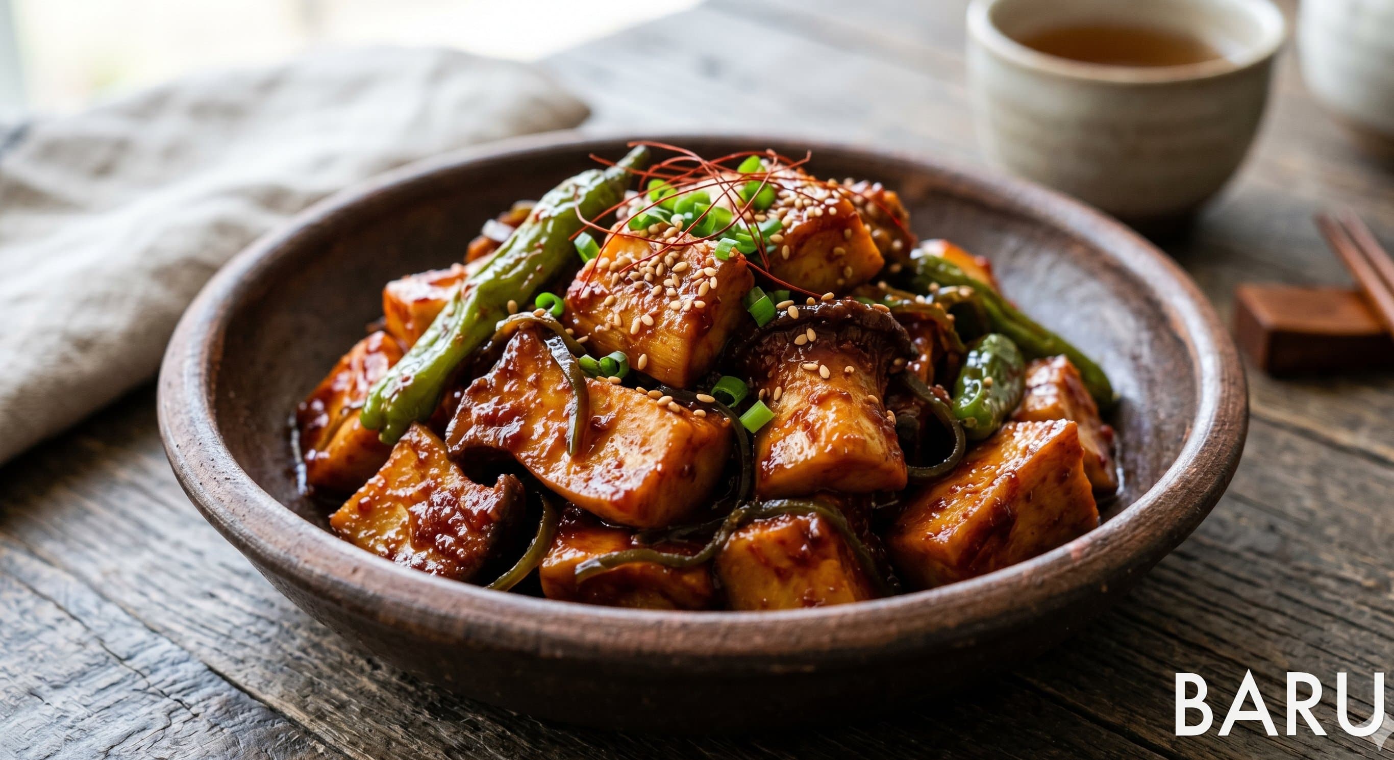 Gochujang-glazed King Oyster Mushrooms (고추장 버섯조림)