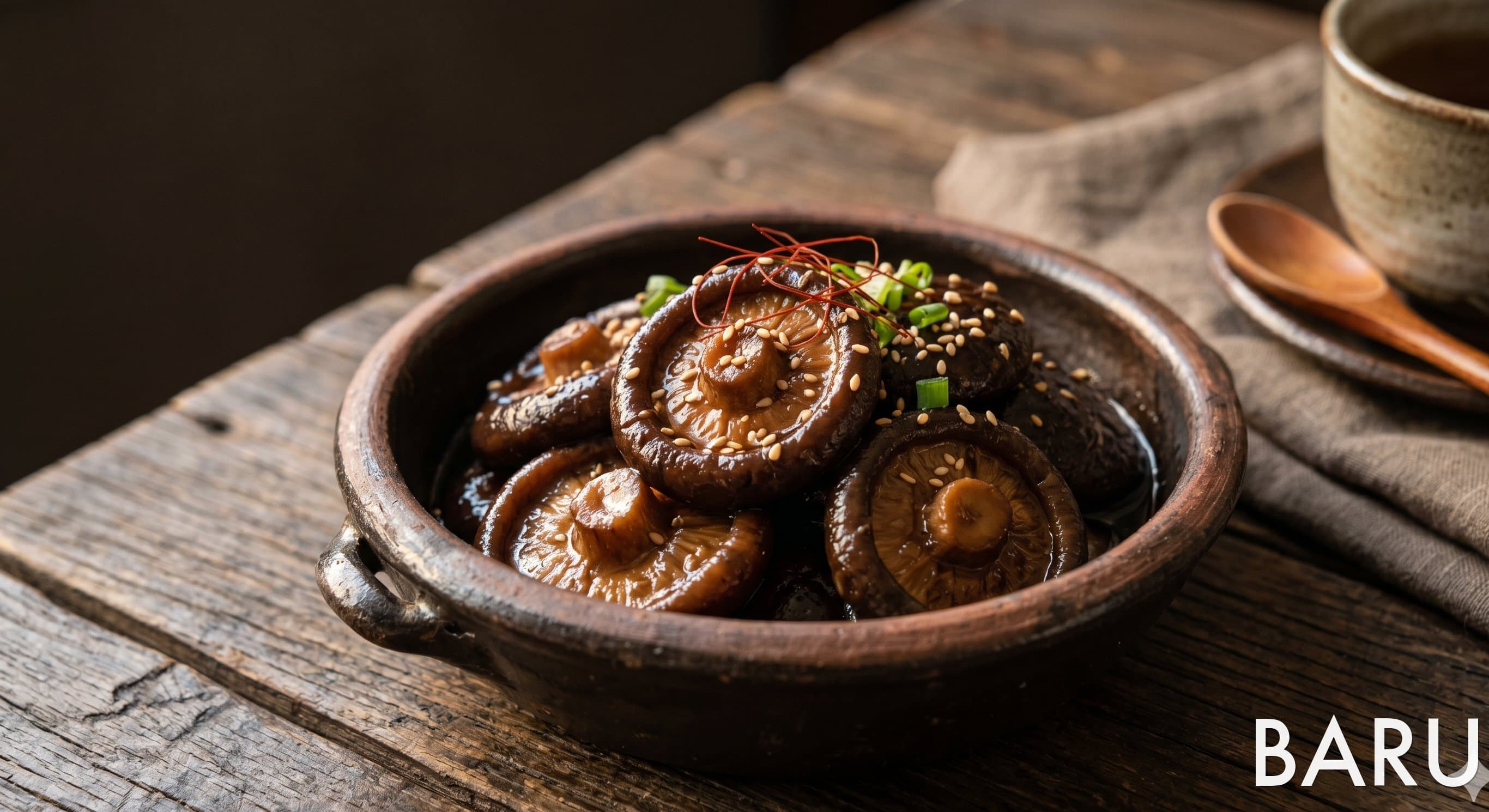 Temple-style Shiitake Mushroom Soy-Rice Syrup Braised (사찰식 표고버섯 조청조림)