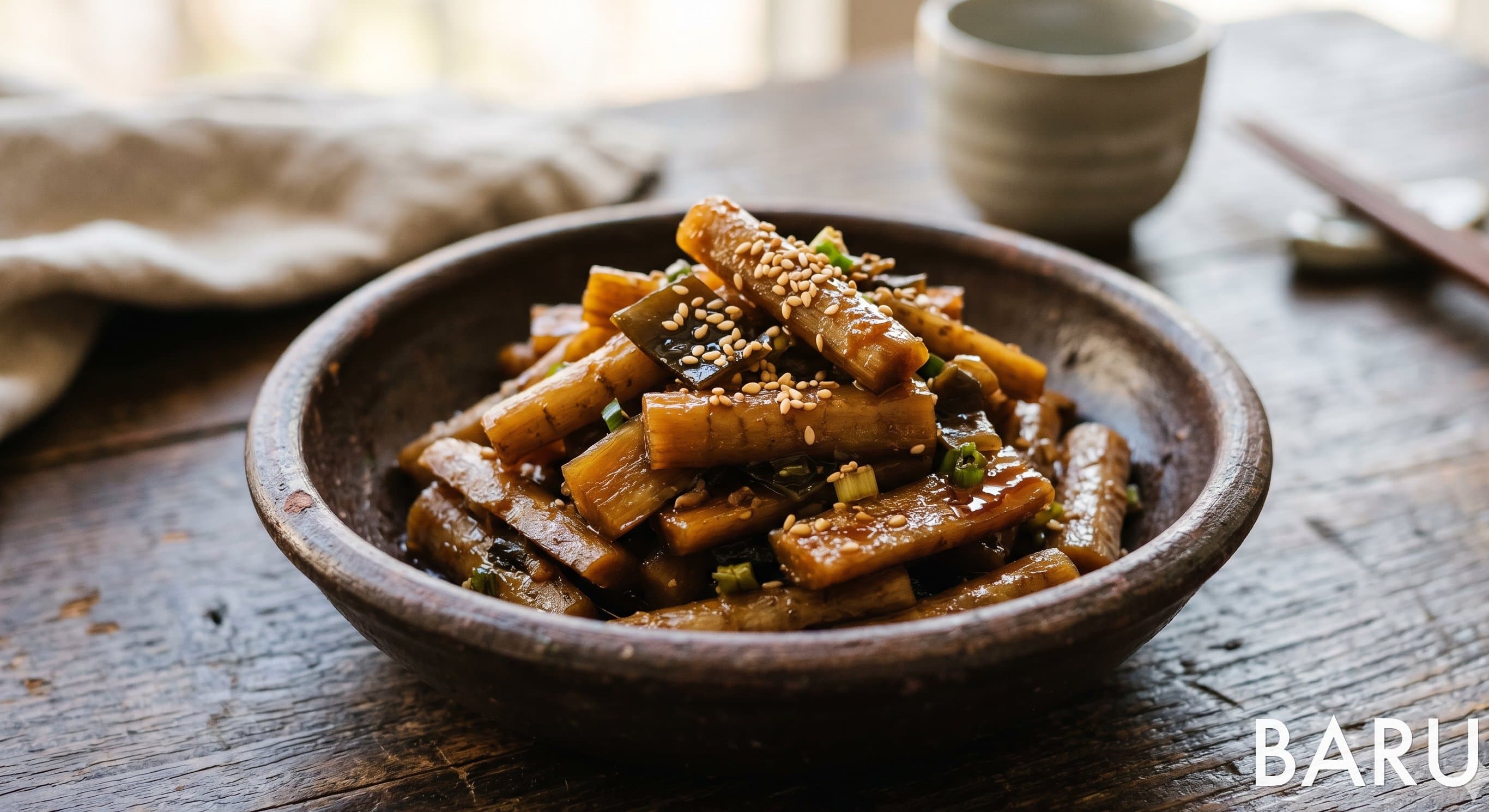 Temple-style Braised Burdock Root (우엉조림)