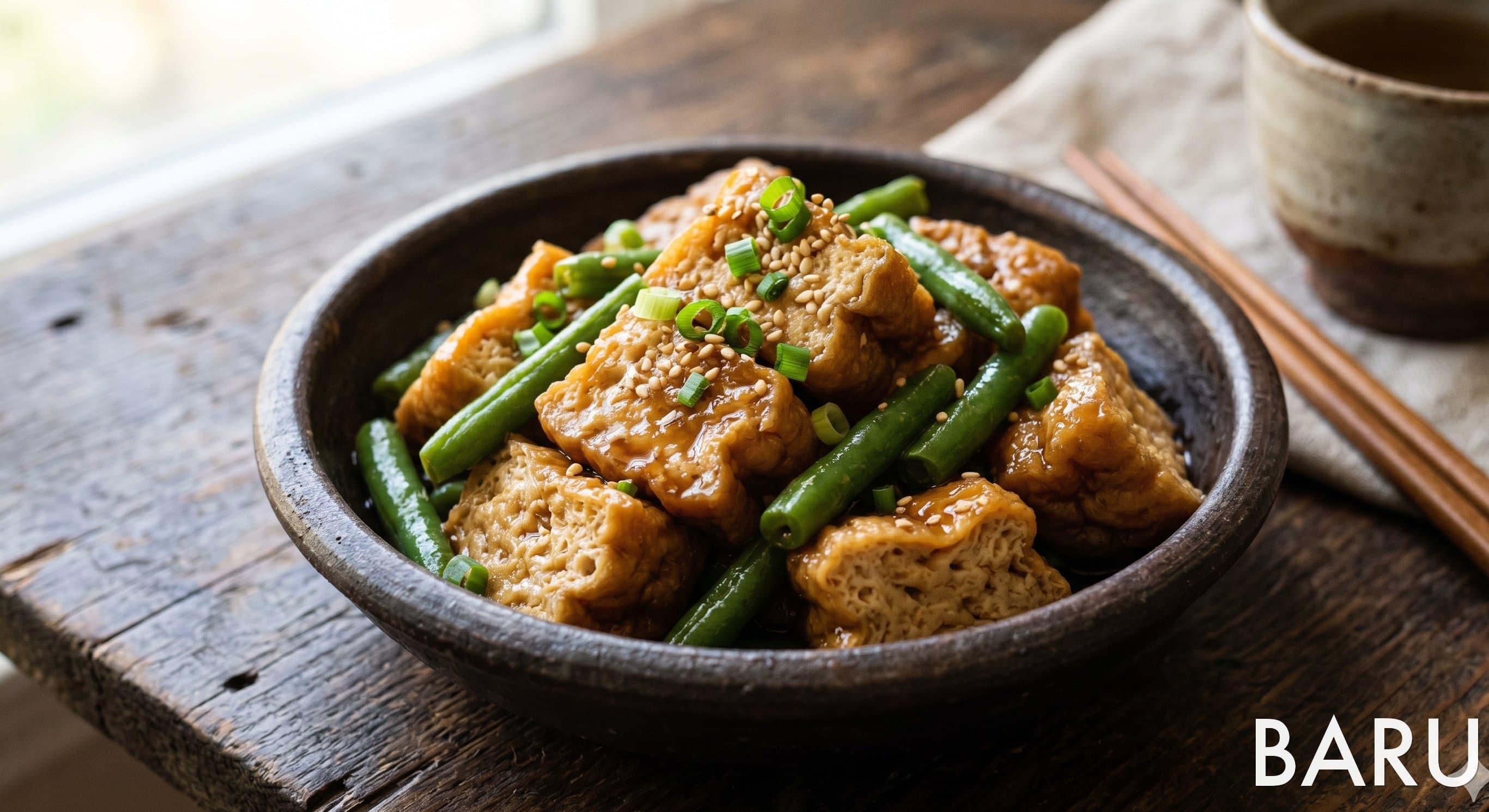 Simmered Freeze-Dried Tofu in Sweet Dashi (고야두부 조림)