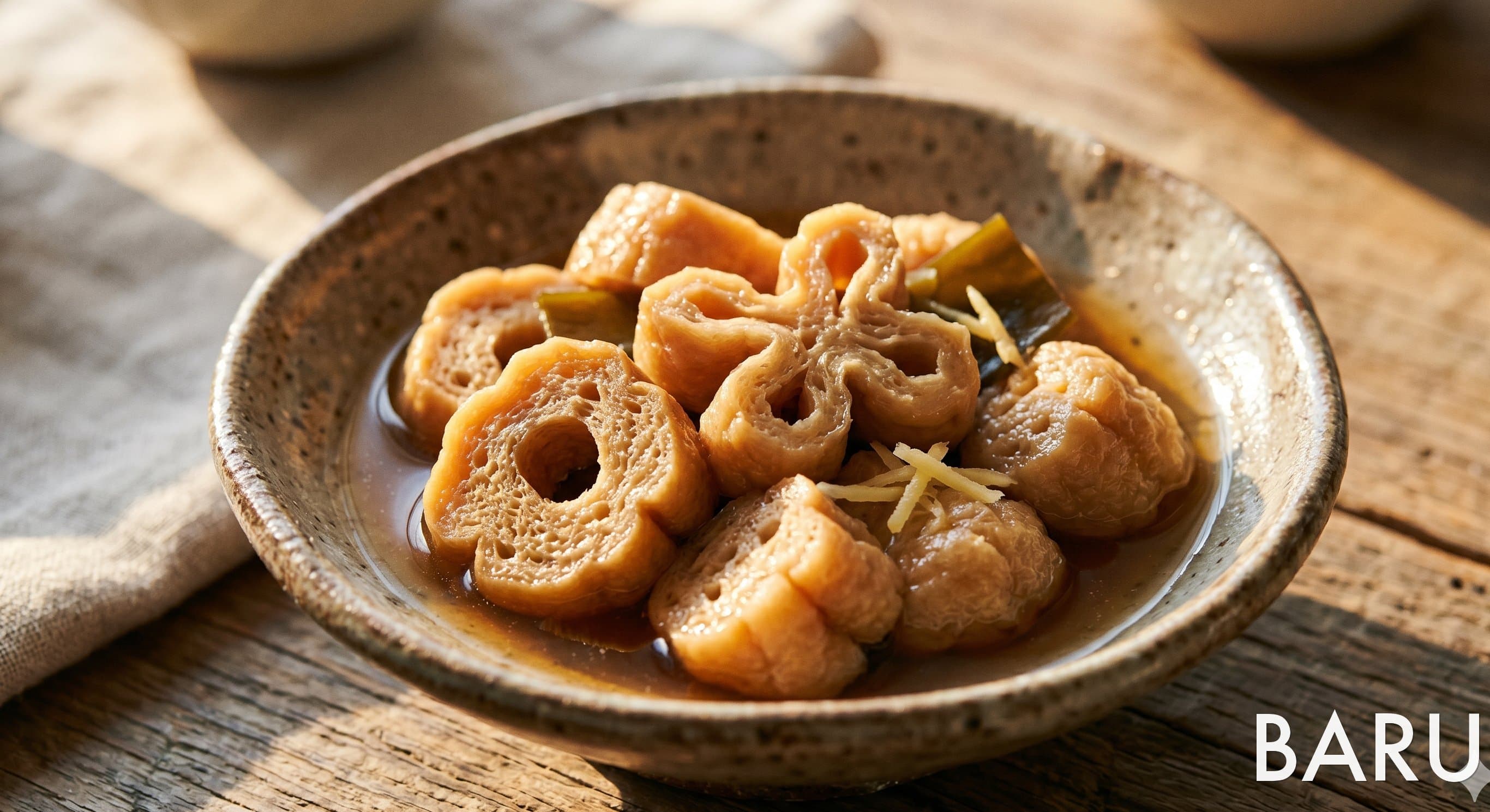 Fu no Nimono (Simmered Wheat Gluten) (후노 니모노 (밀글루텐 조림))