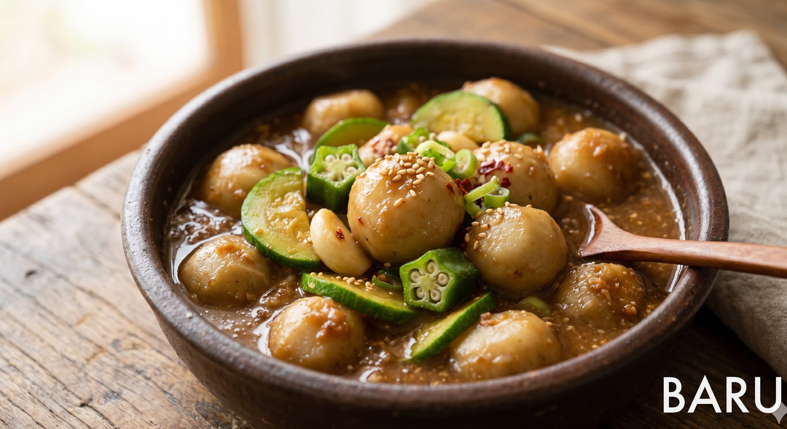 Small Taro Miso Stew (알토란 된장 조림)