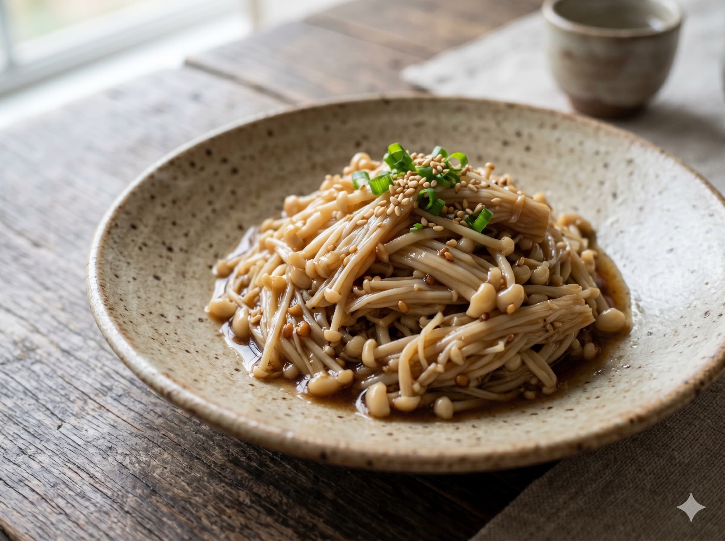 Simmered Enoki in Soy (나메타케)