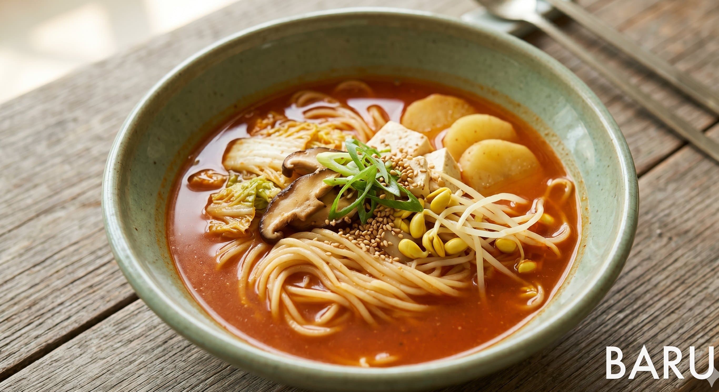 Clear Vegetable Noodle Soup (Cheongjeong-myeon) (청정면)