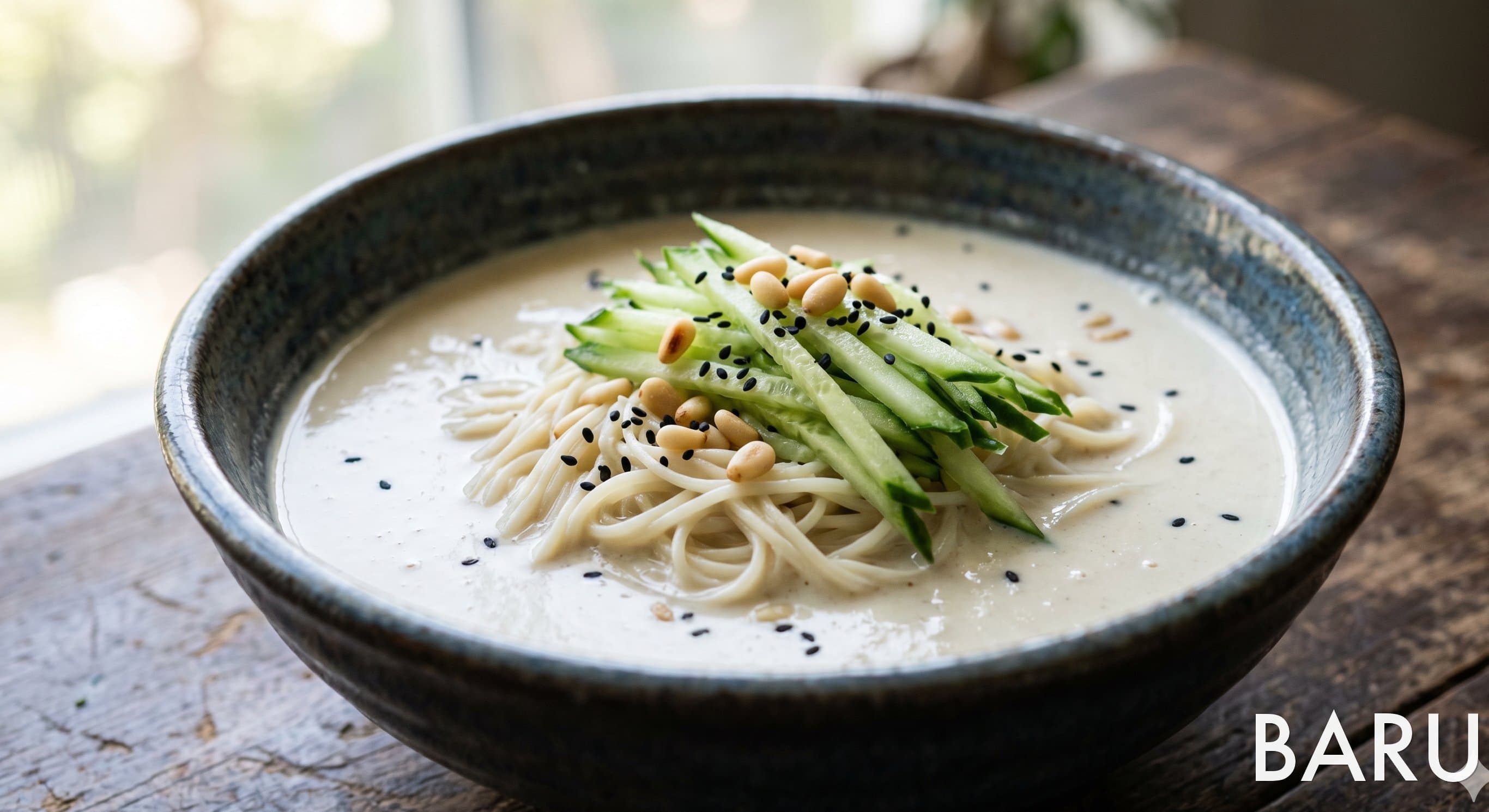 Kongguksu (Cold Soy Milk Noodle Soup) (콩국수)