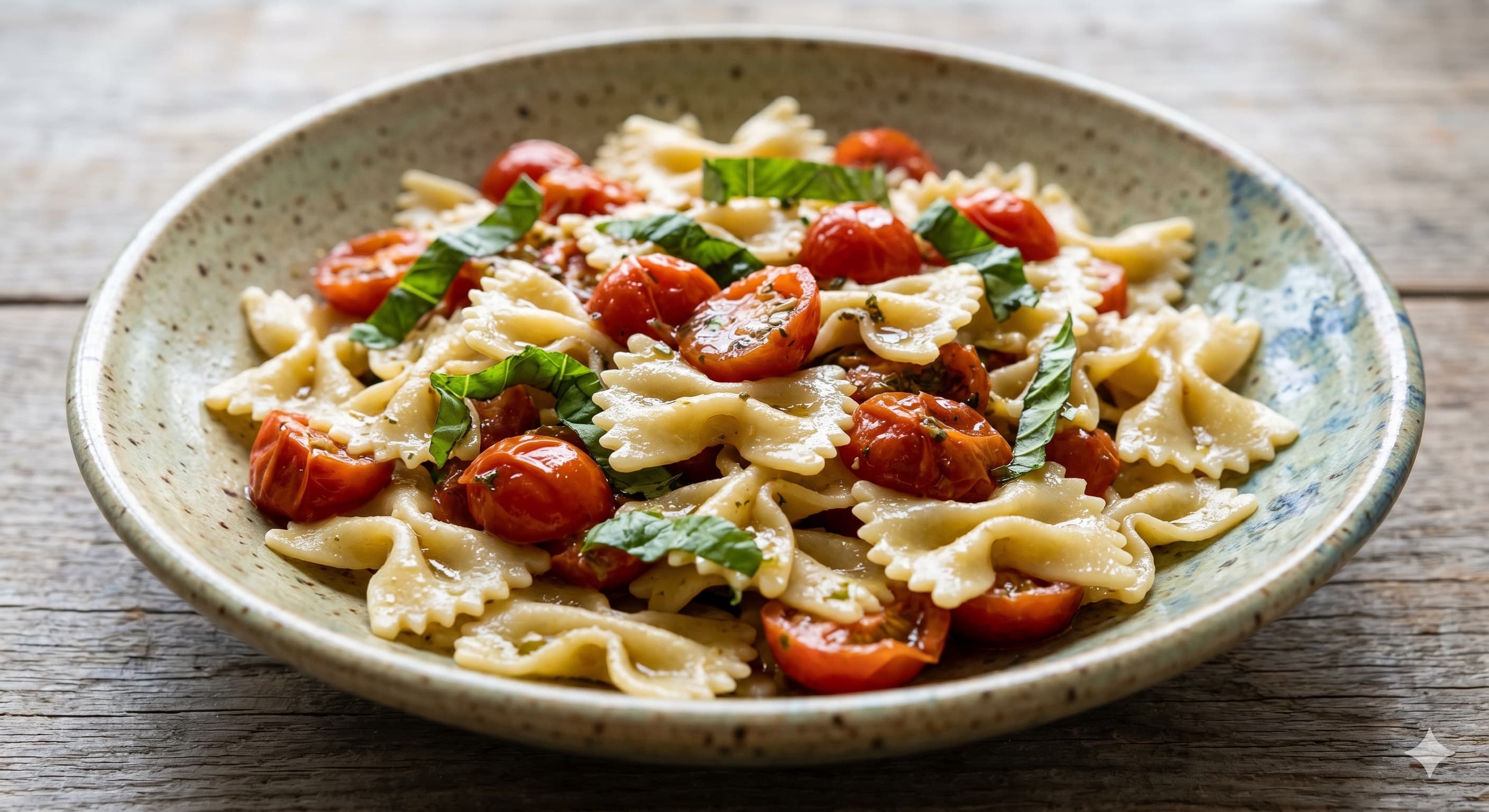 Cold Farfalle Pasta with Marinated Cherry Tomatoes (방울토마토 냉파스타)