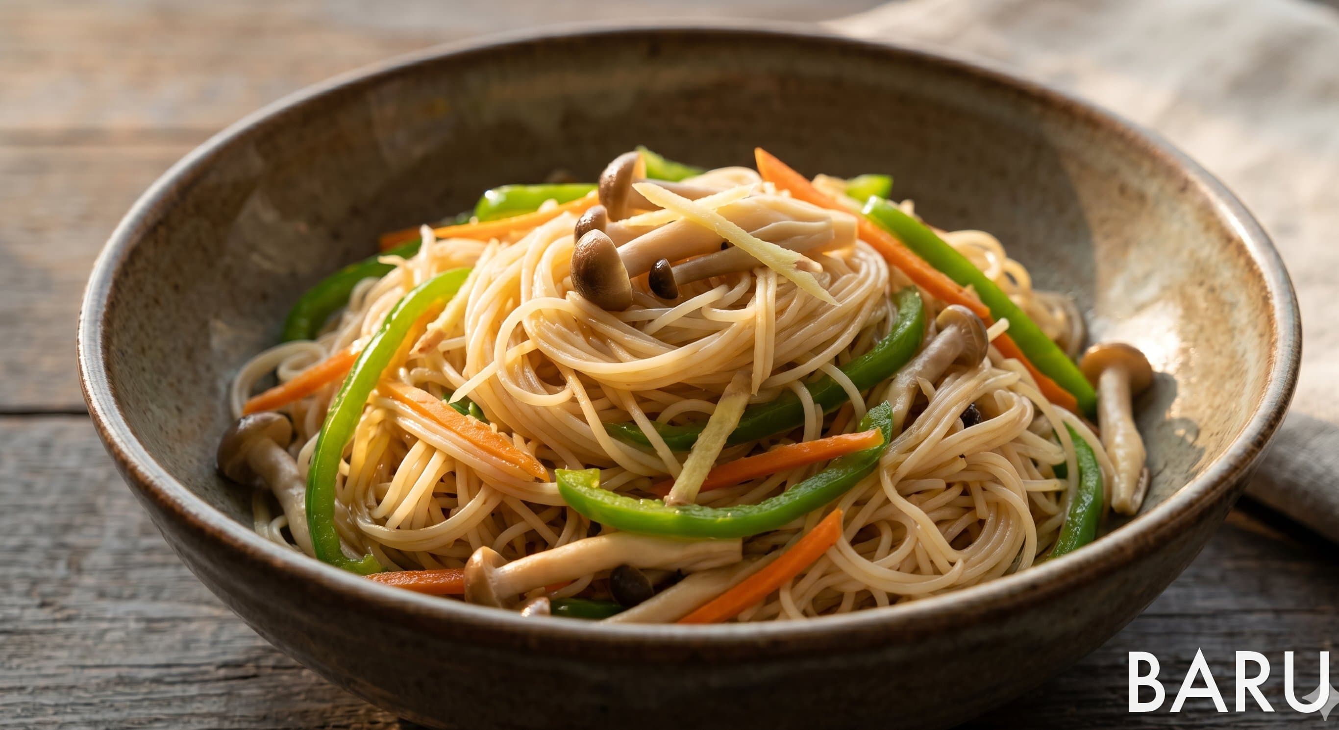 Temple-Style Rice Noodle Stir-Fry (정진 비빈 볶음)