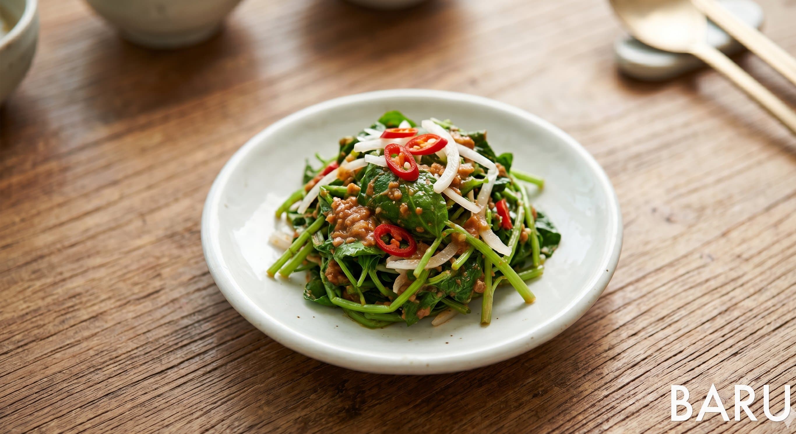 Wild Greens with Doenjang Dressing (취나물된장무침)