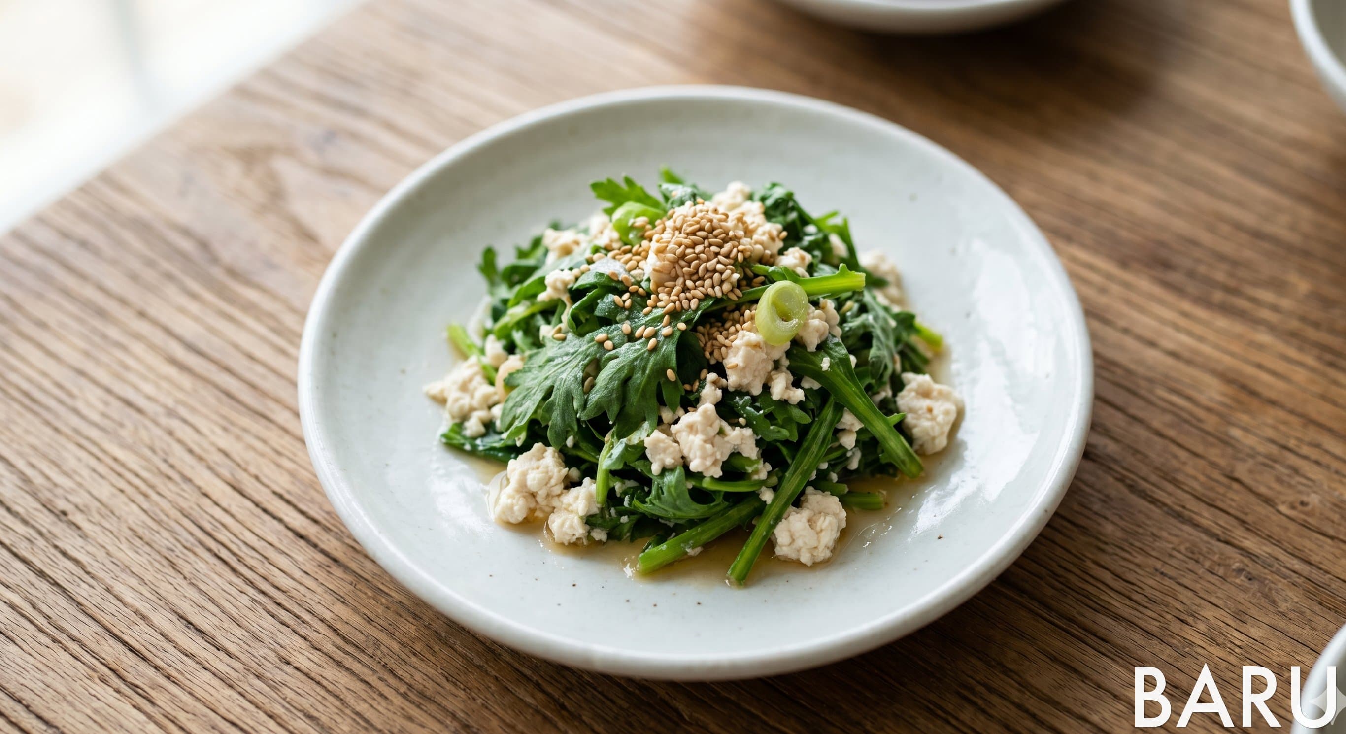 Crown Daisy & Tofu Salad (쑥갓두부무침)