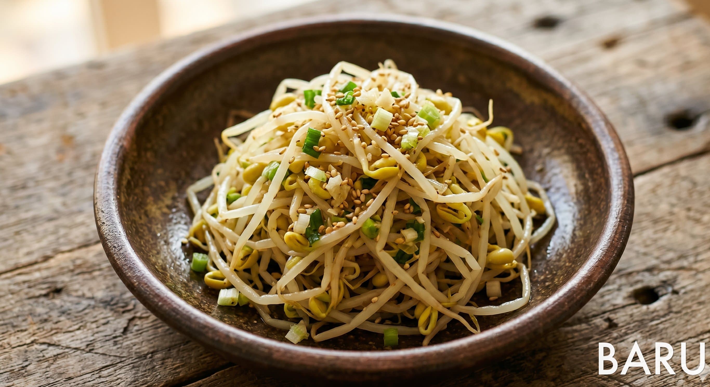 Blanched Mung Bean Sprout Namul (숙주나물무침)