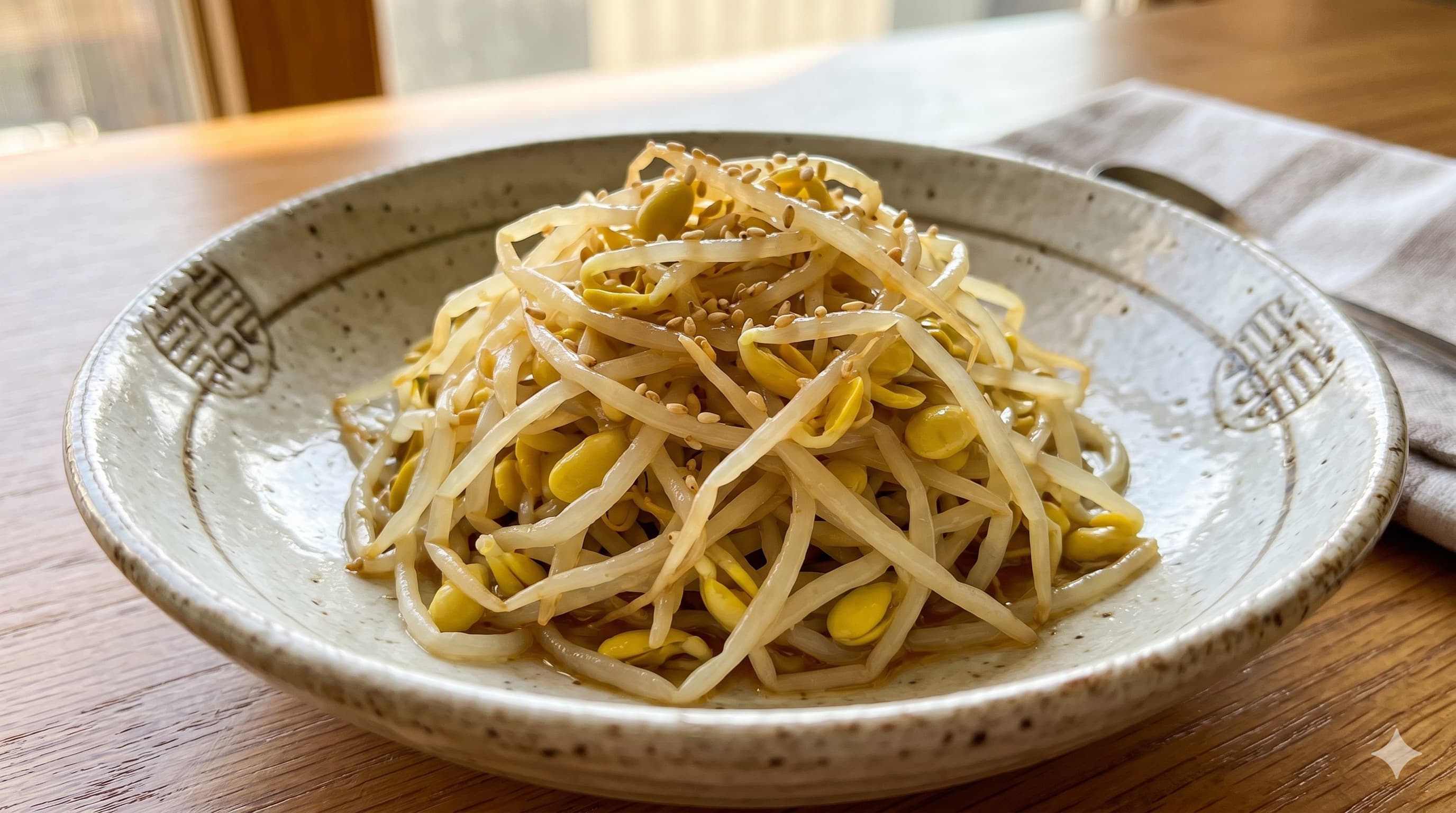 Microwave Soybean Sprout Namul (콩나물 나물)